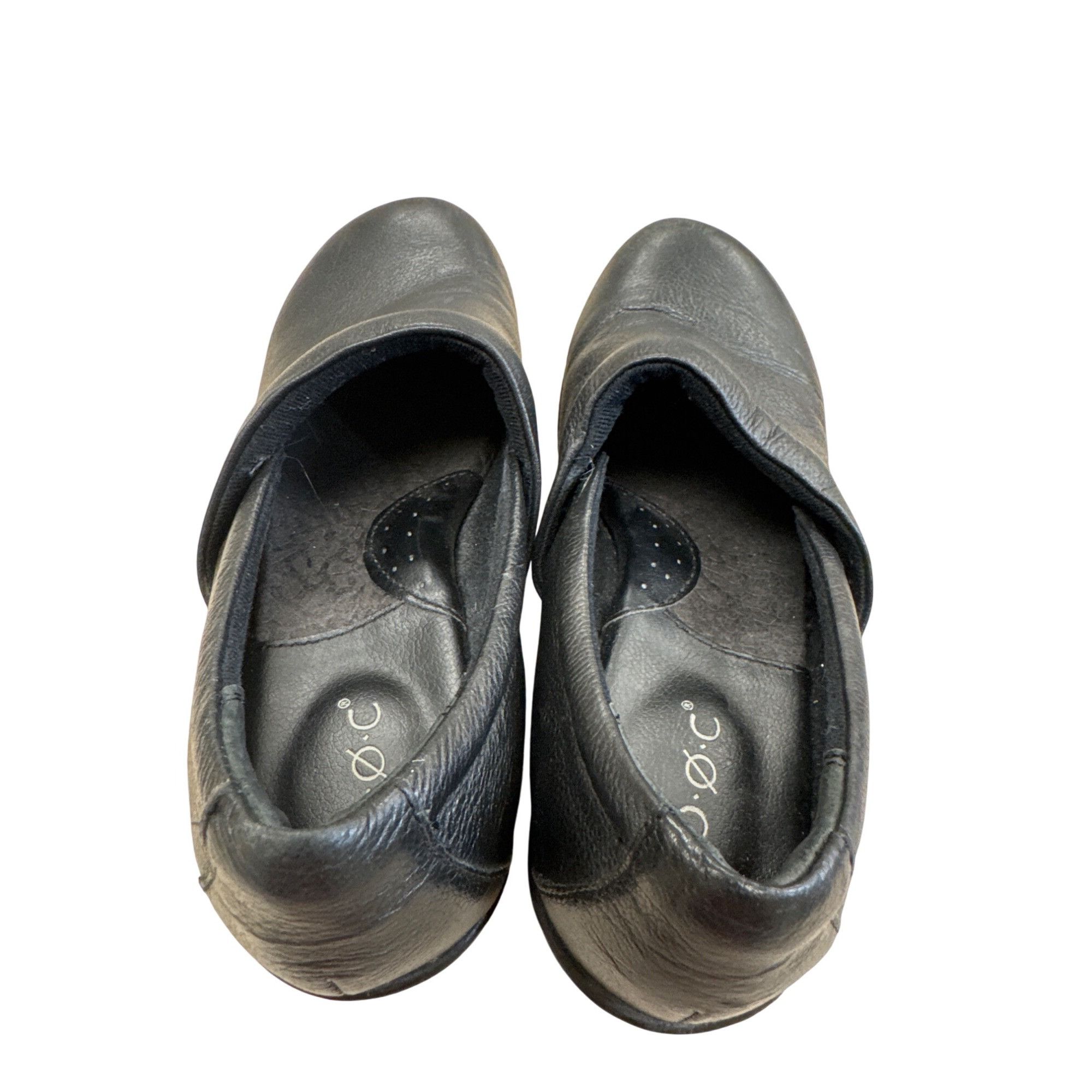 Boc B.OC Womens Black Leather Clogs Mules 7M SKU 7484 Size US 7 / IT 37 - 10 Thumbnail