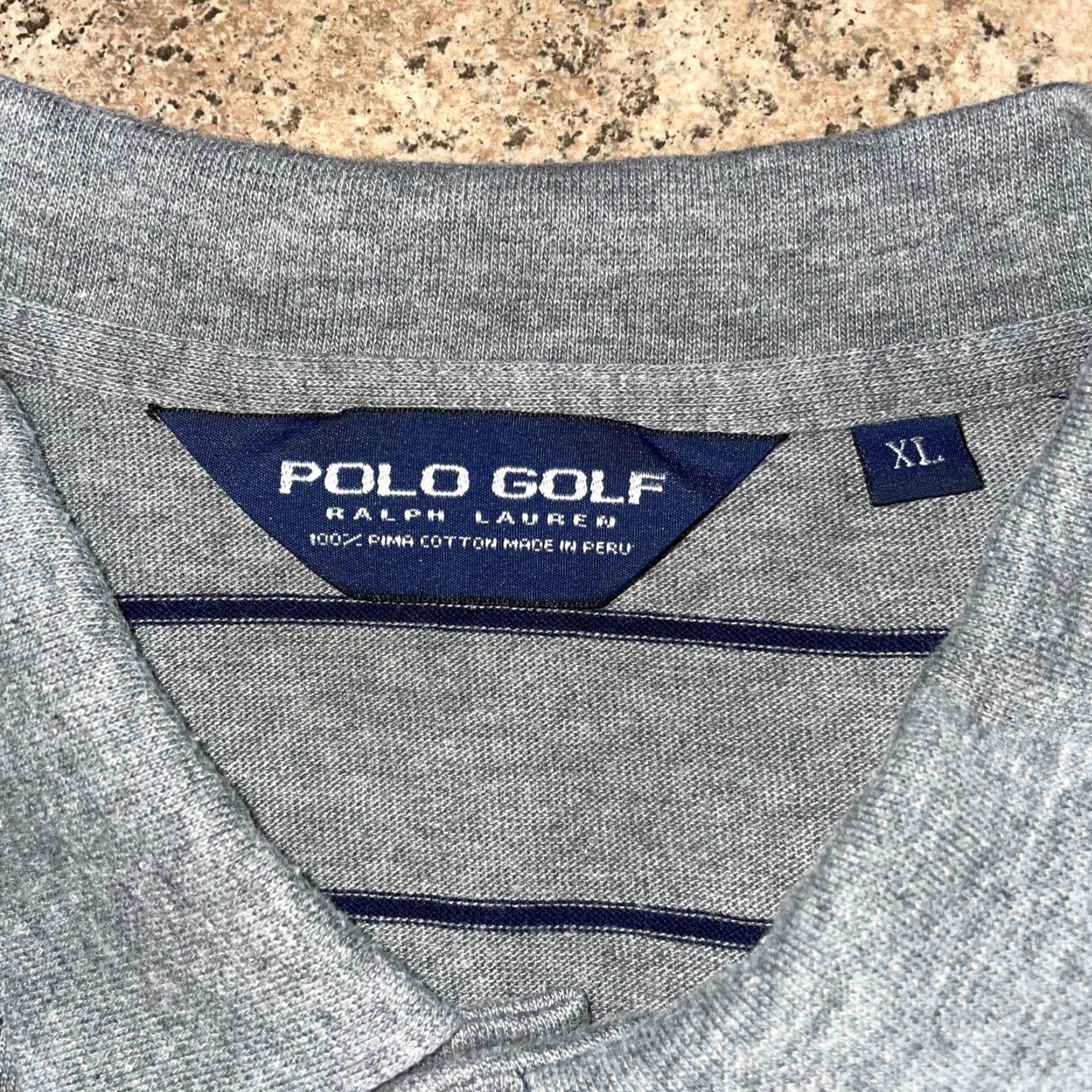 Vintage Polo Golf Polo Long Sleeve Gray Mens XL Size US XL / EU 56 / 4 - 3 Thumbnail