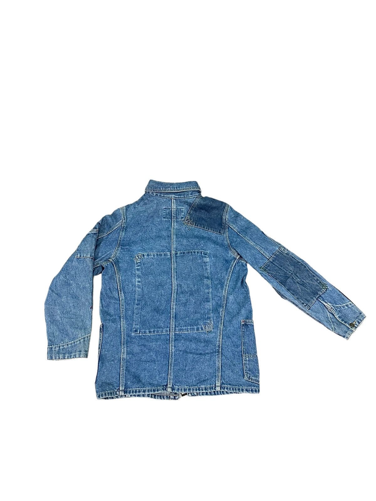 Vintage RARE VINTAGE SINA COVA LUPO DI MARE PATCHWORK DENIM JACKET Size US S / EU 44-46 / 1 - 5 Thumbnail