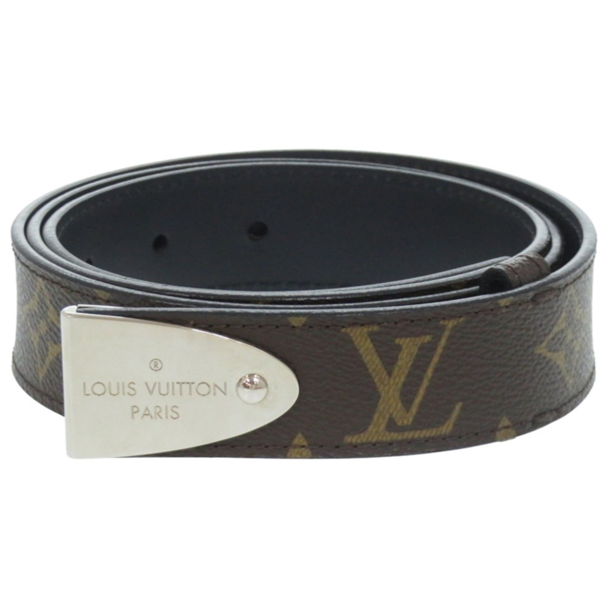 Louis Vuitton Excellent condition Louis Vuitton Monogram MP075 leather and canvas brown belt LV 0492 Size ONE SIZE - 1 Thumbnail