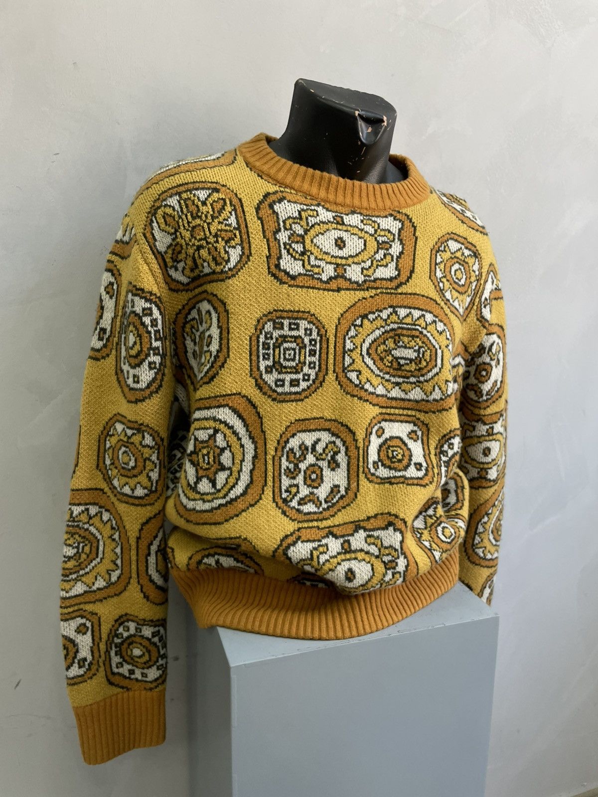Levi's Vintage Clothing Levis vintage crazy print 90s wool sweater y2k Size US M / EU 48-50 / 2 - 2 Thumbnail