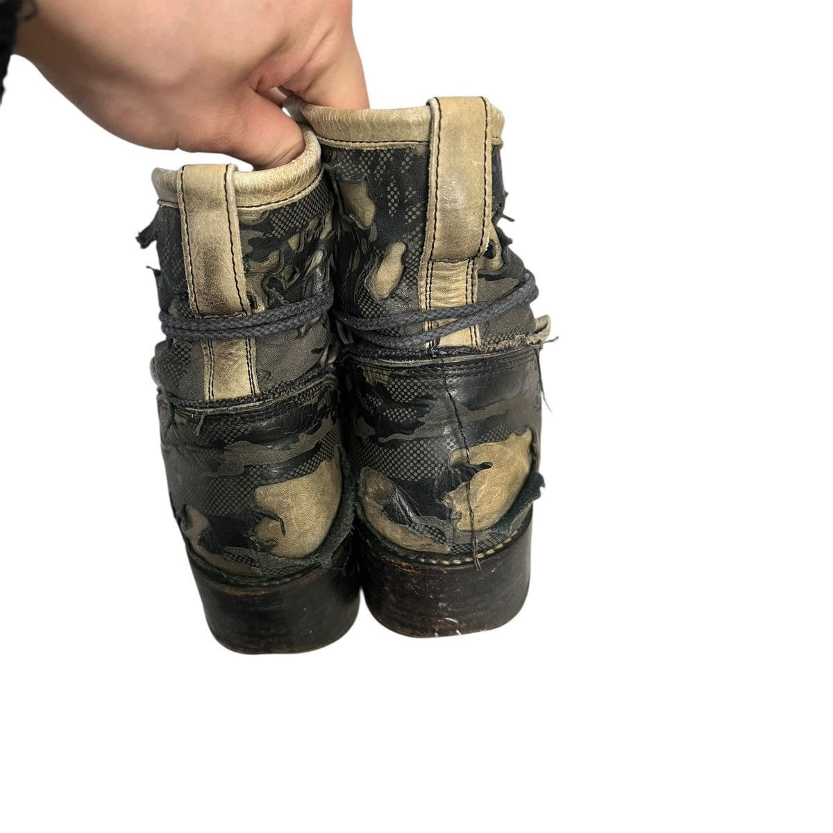 Roen Hiromu takahara lasercut camo shoes Size US 9 / EU 42 - 4 Thumbnail