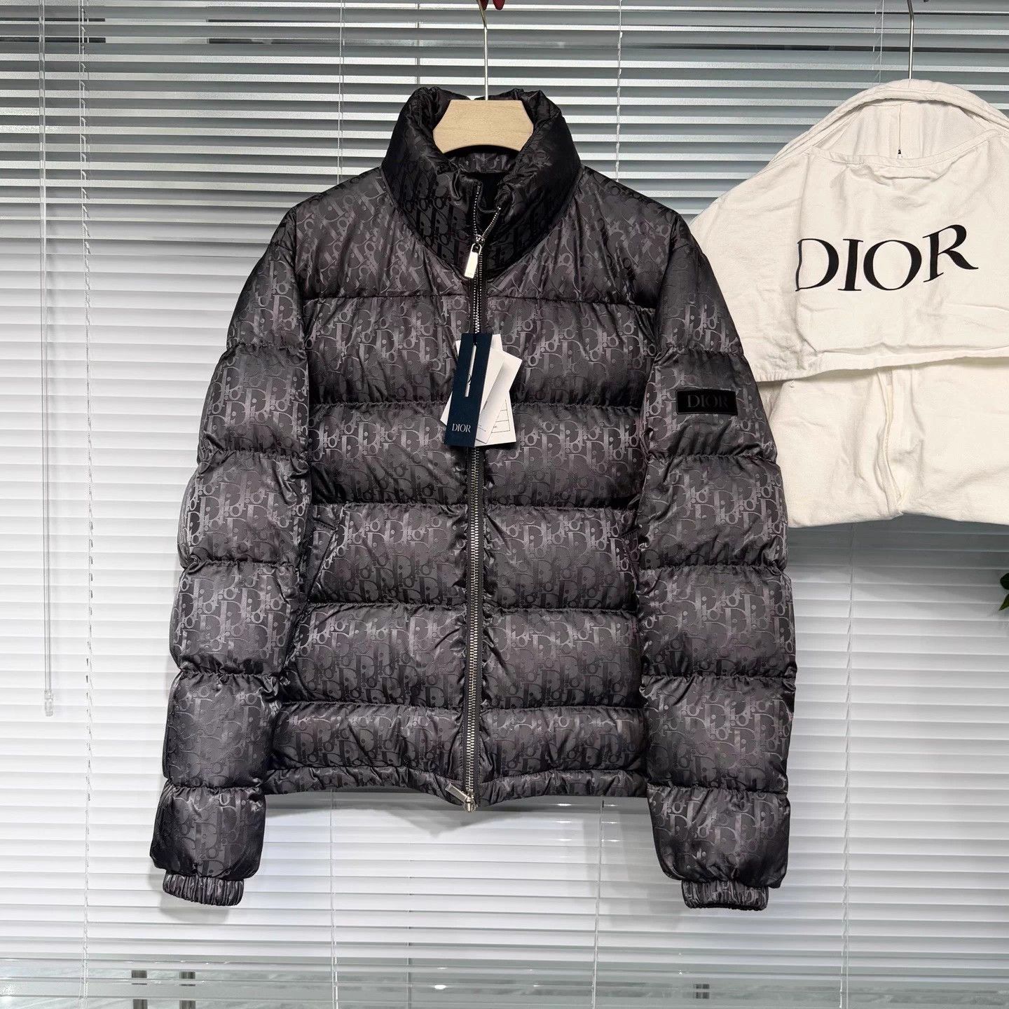 Dior DIOR down jacket, size 46, Oblique monogram print, Size S / US 4 / IT 40 - 1 Thumbnail