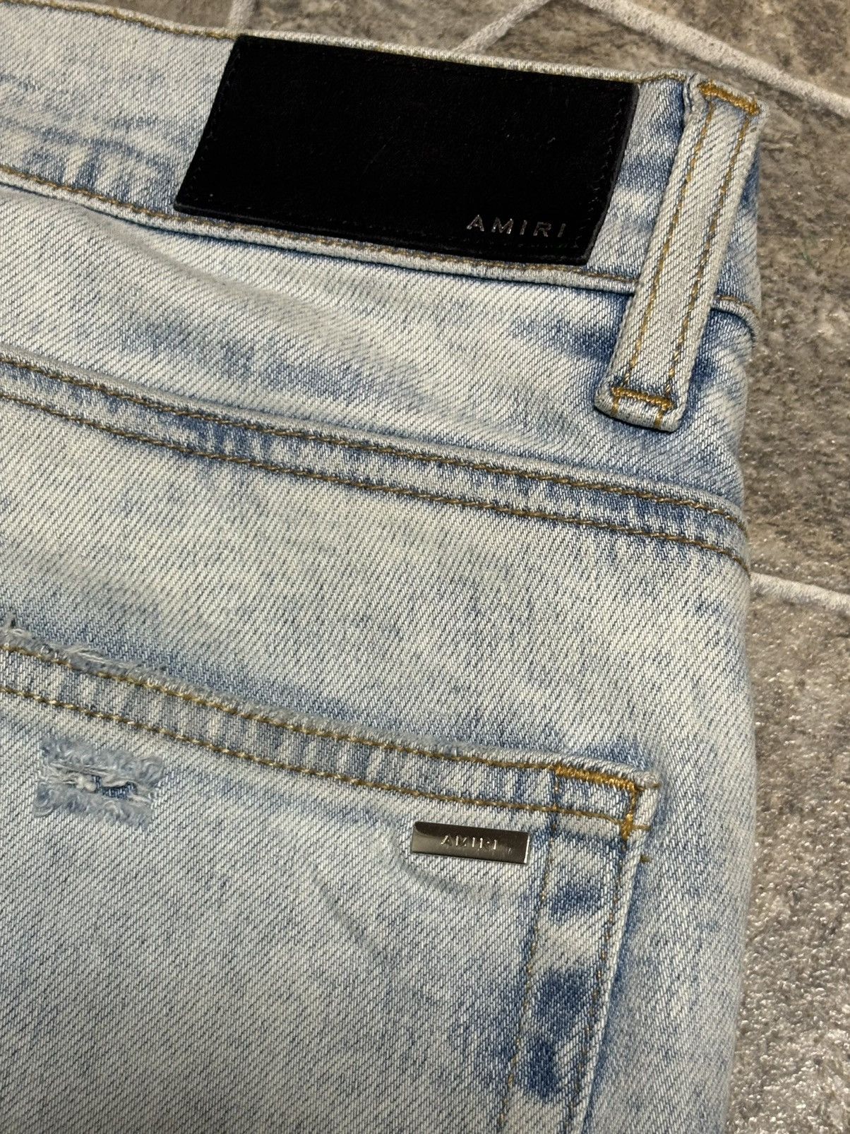 Amiri Amiri Varsity Patch Jeans Size US 31 - 3 Thumbnail