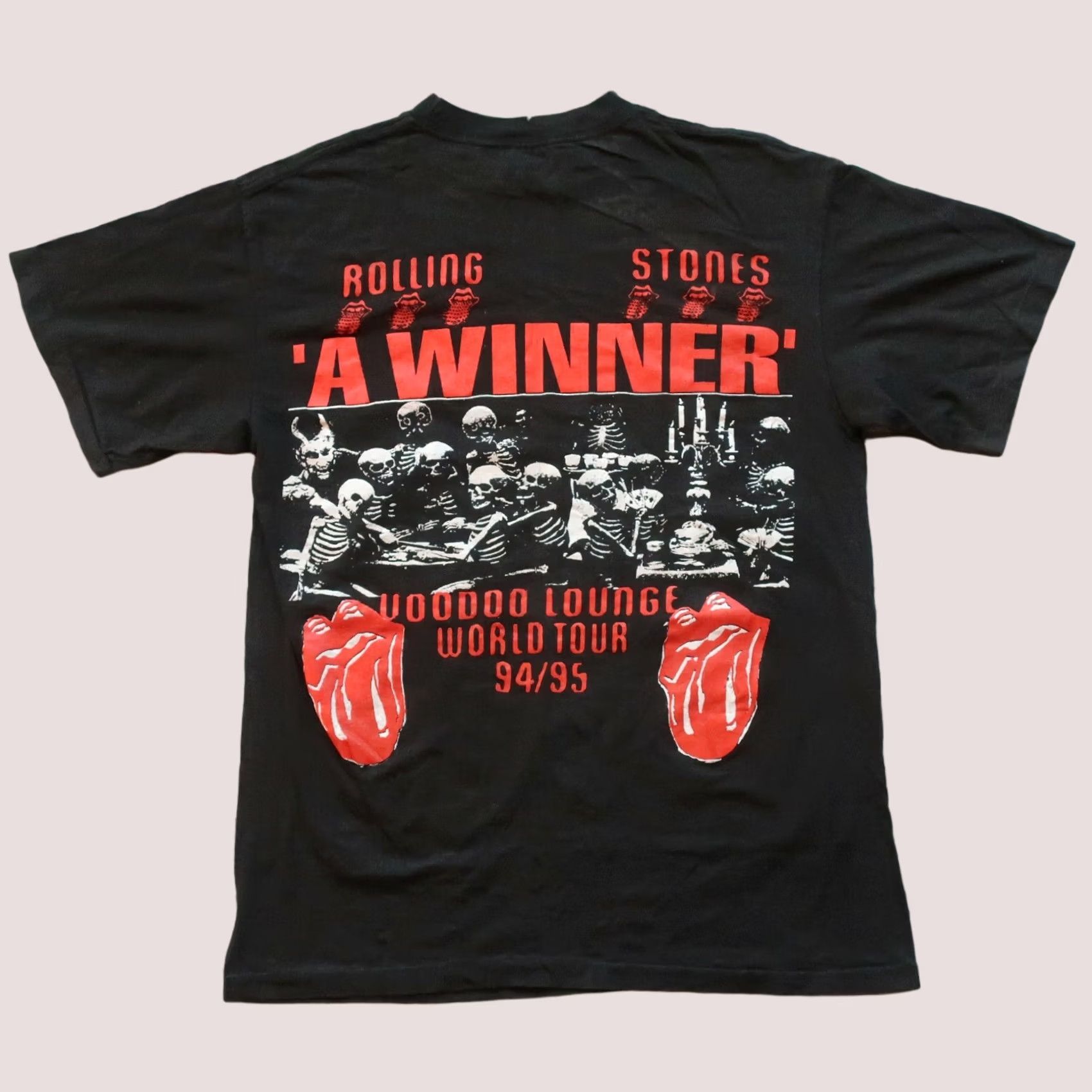 Vintage Vintage Rolling Stones Shirt Voodoo Lounge Skeletons Tshirt Large Black 90s Mens Jazz? Size US L / EU 52-54 / 3 - 1 Thumbnail