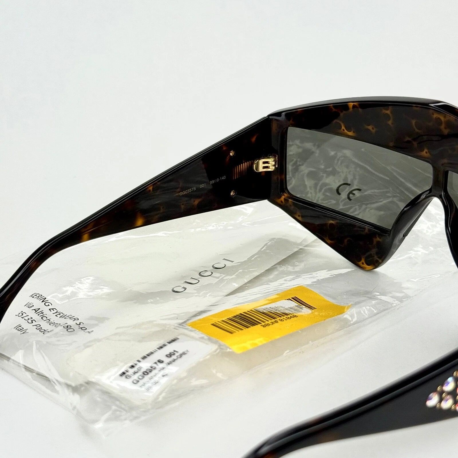 Gucci GUCCI AUTHENTIC HOLLYWOOD FOREVER 0357 Sunglasses GG0357 001 Size ONE SIZE - 7 Thumbnail
