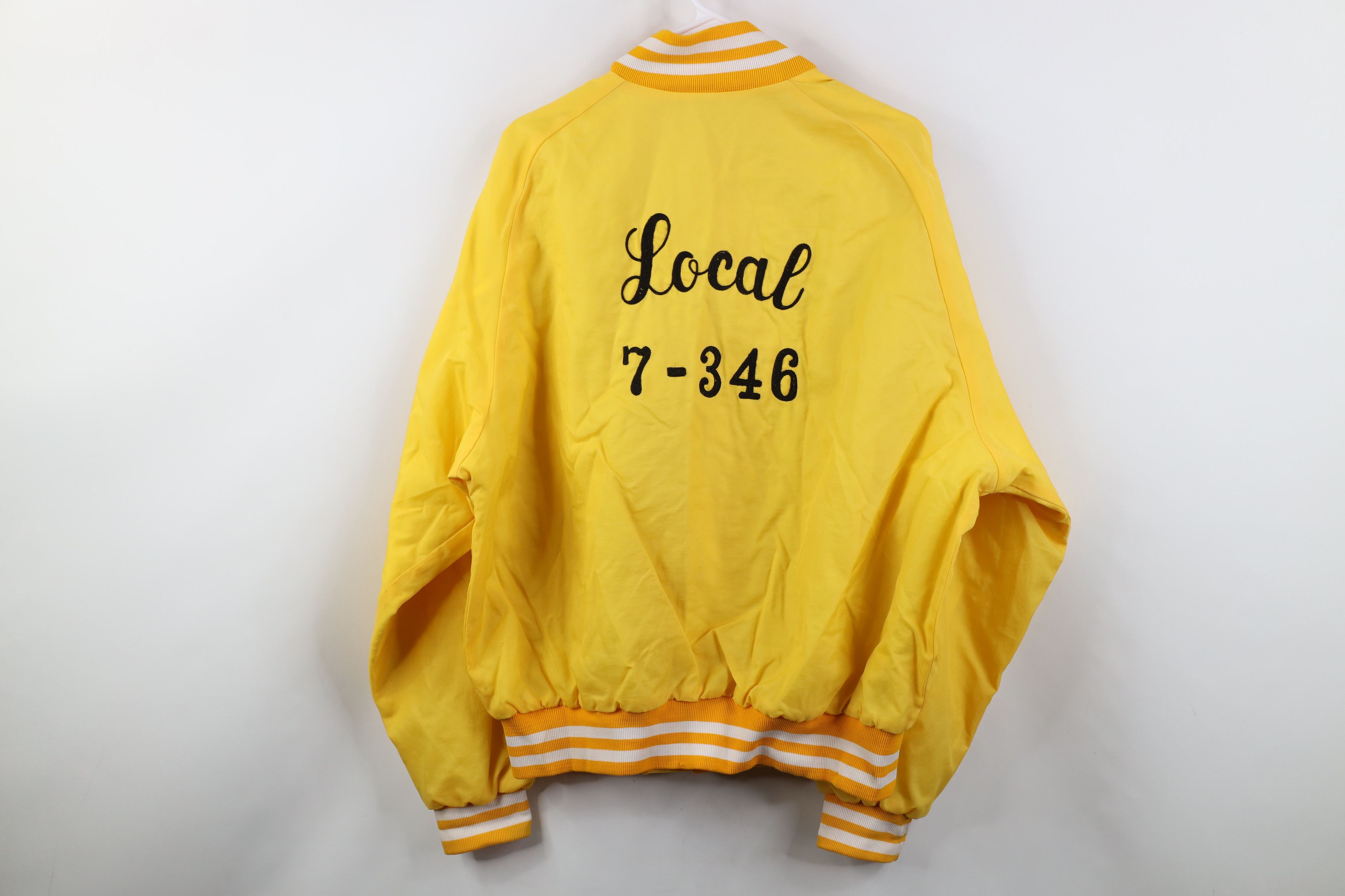 Vintage Vintage 70s Oil Chemical Atomic International Bomber Jacket Size US XL / EU 56 / 4 - 14 Thumbnail