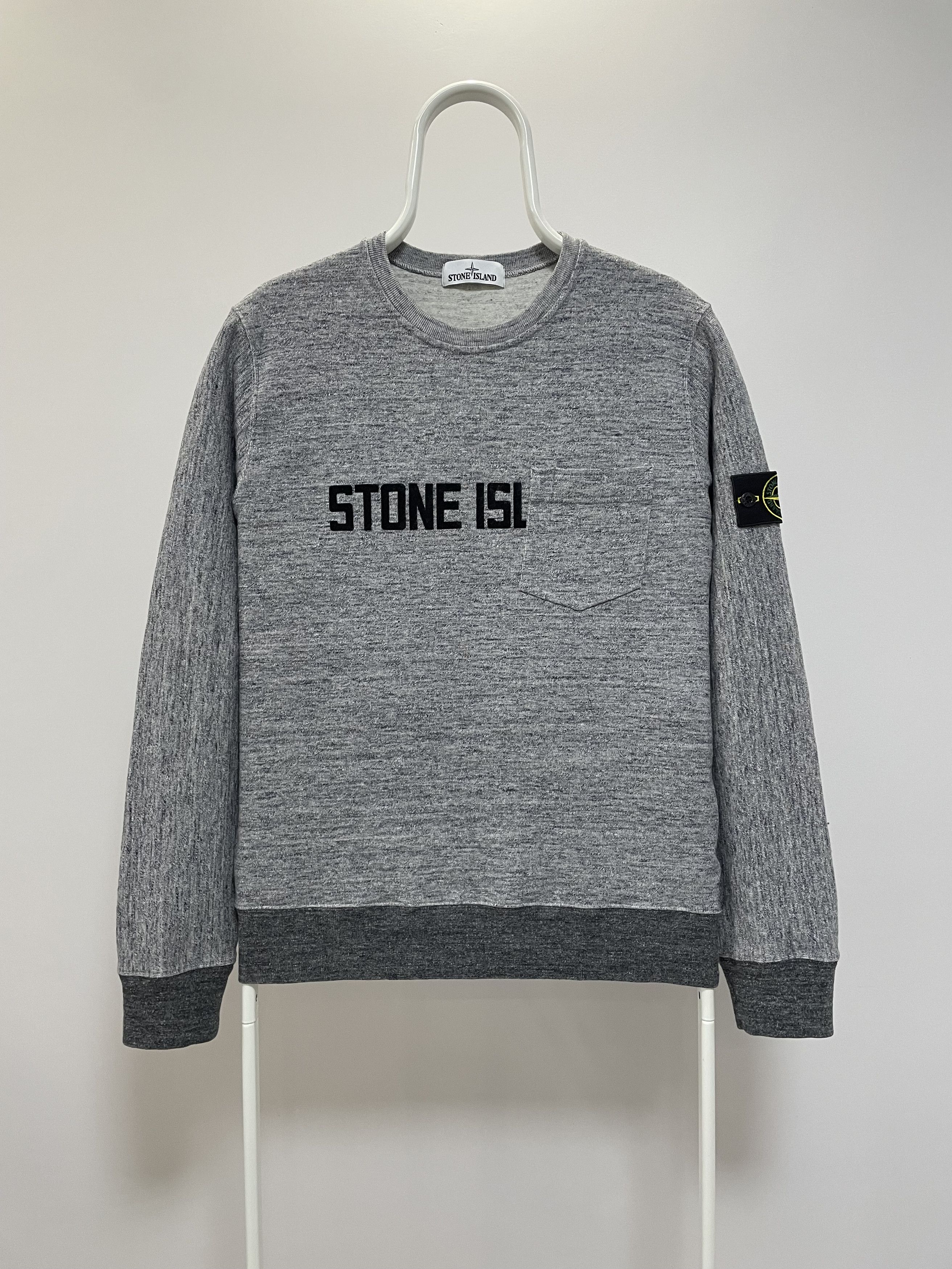 Stone Island STONE ISLAND Sweatshirt Pocket Big Logo Crewneck Sweater Size US L / EU 52-54 / 3 - 2 Thumbnail