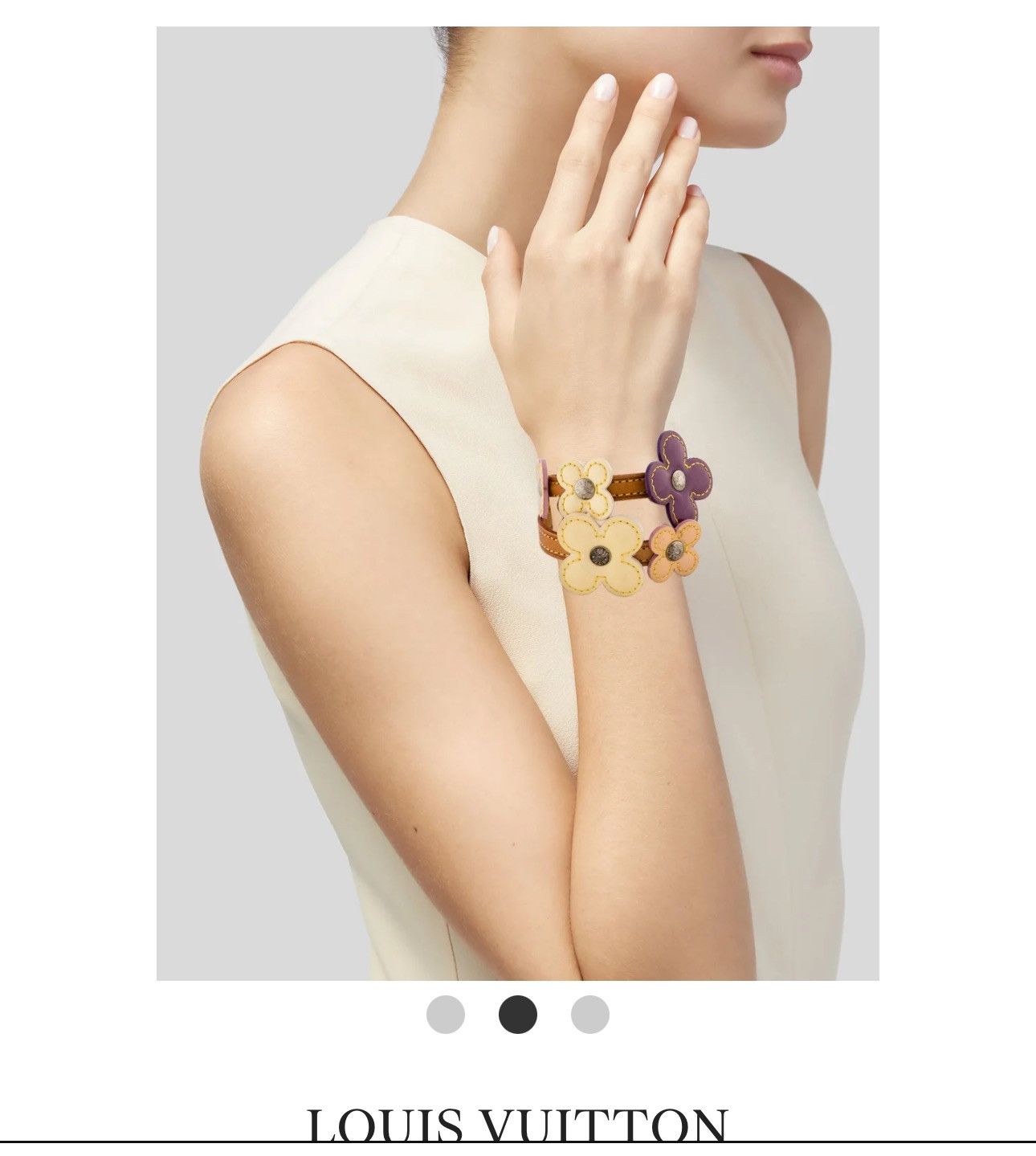 Louis Vuitton Louis Vuitton Fleur Vachetta Vernis Leather Bracelet Size ONE SIZE - 2 Thumbnail