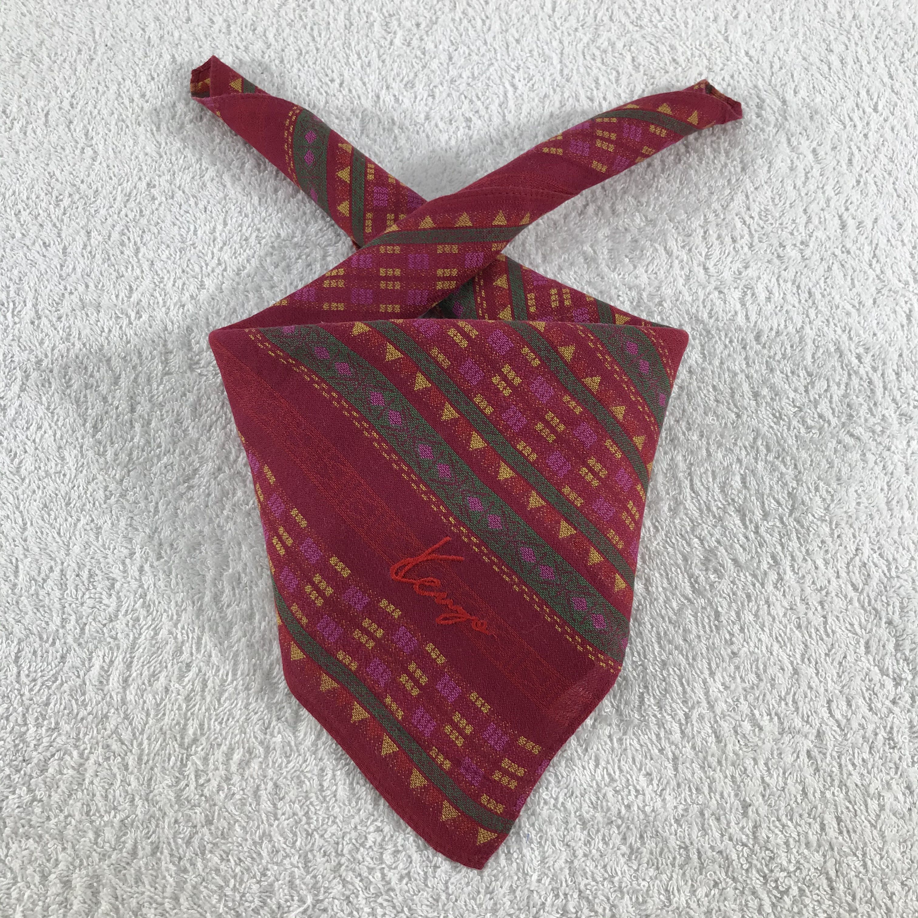 Kenzo × Vintage Kenzo Bandana / Handkerchief / Neckerchief - S196 Size ONE SIZE - 3 Thumbnail