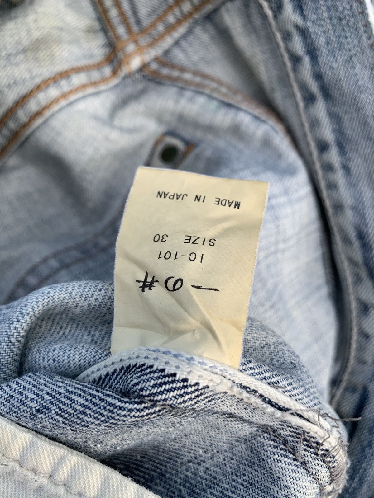 Japanese Brand ICHINOI JAPANESE SELVEDGE RAW RUSTY DISTRESSED DENIM Size US 28 / EU 44 - 15 Thumbnail
