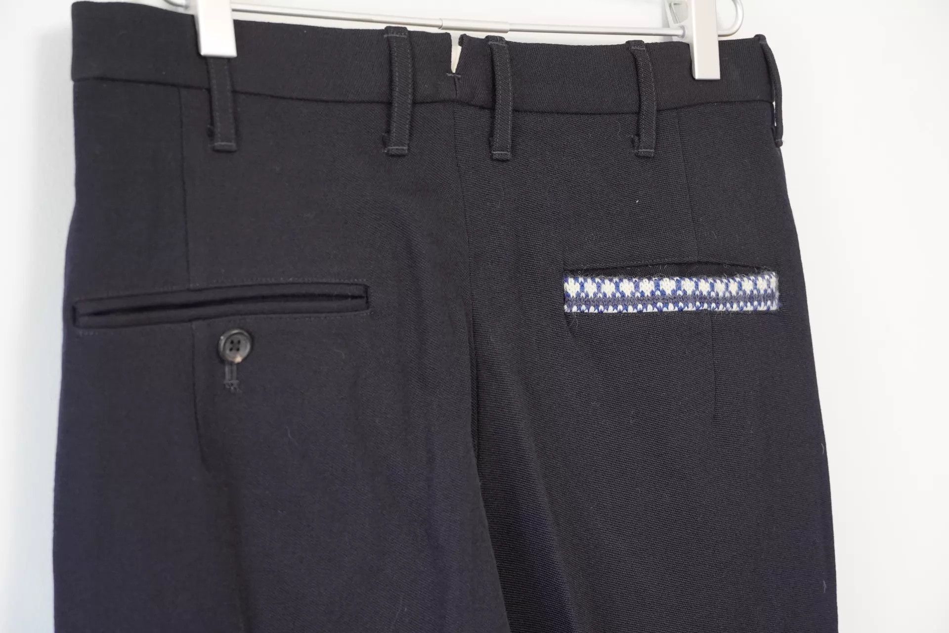 Yohji Yamamoto Yohji Yamamoto 95AW Knit-Wool Paneled Pants L Size US 34 / EU 50 - 4 Thumbnail
