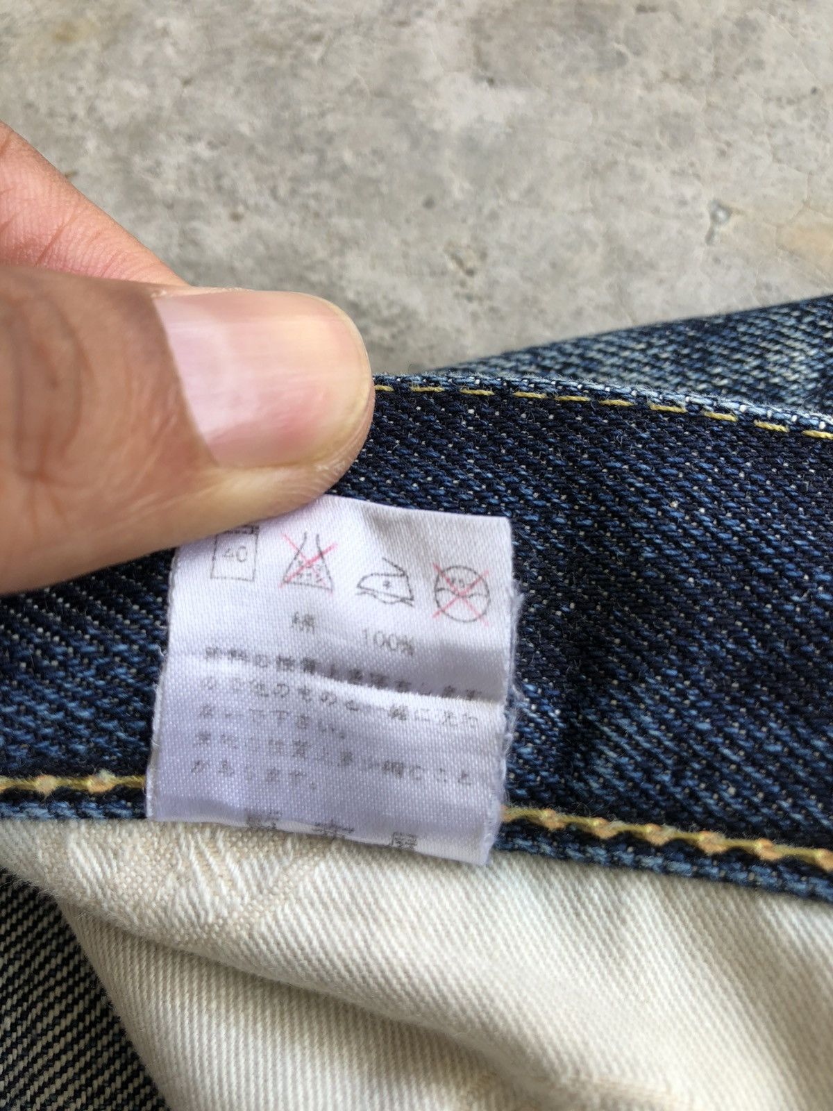 Momotaro Jeans Momotaro 0905SP Selvedge Denim Distressed Jeans Size US 31 - 22 Thumbnail