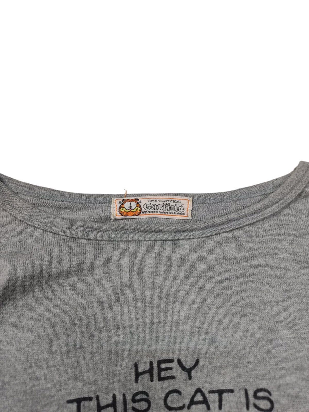 Vintage VINTAGE 70s Garfield Characters Long Sleeves Crop Top Size L / US 10 / IT 46 - 5 Thumbnail