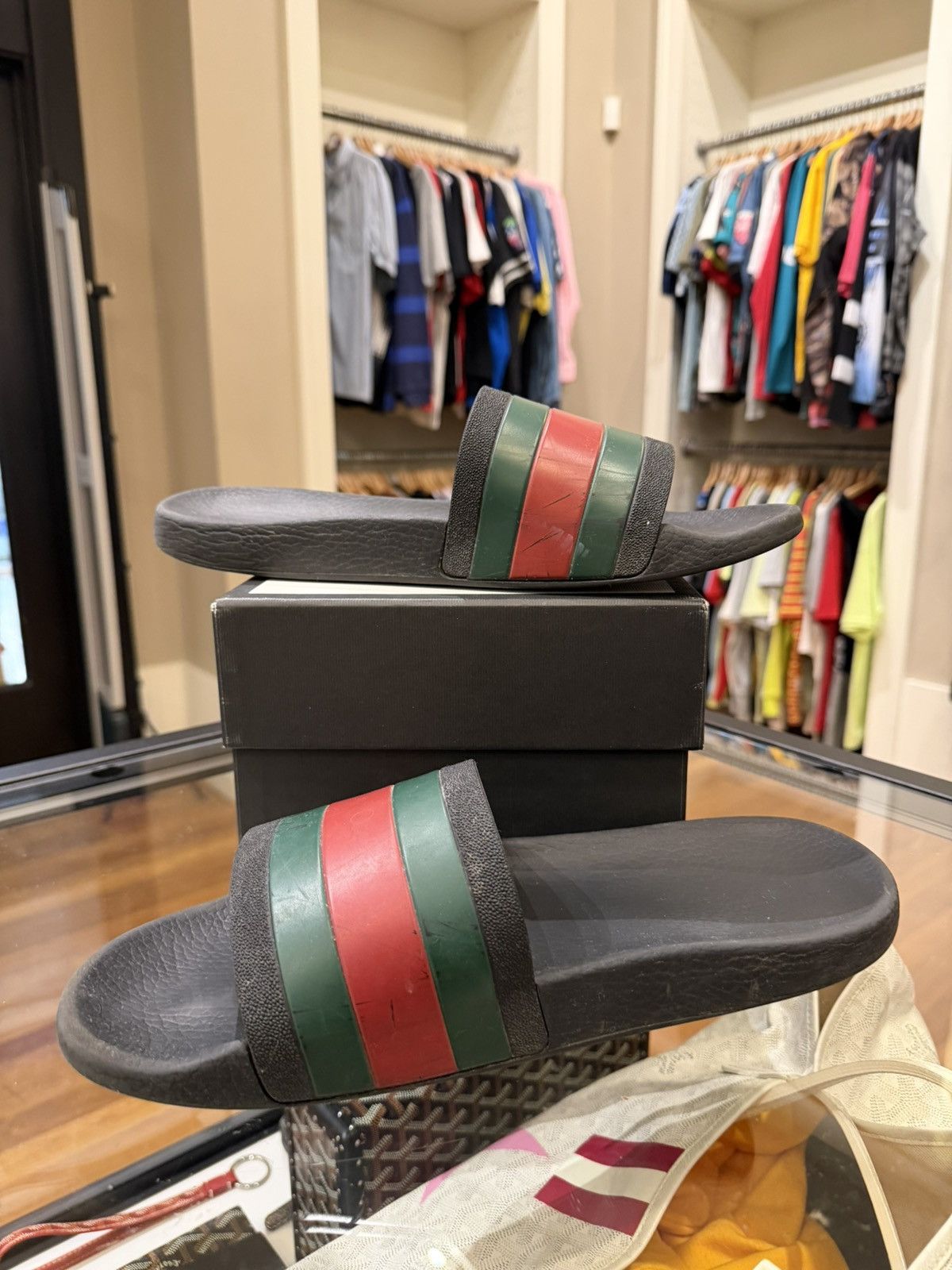 Gucci Gucci Rubber Pool Slide Size US 13 / EU 46 - 3 Thumbnail