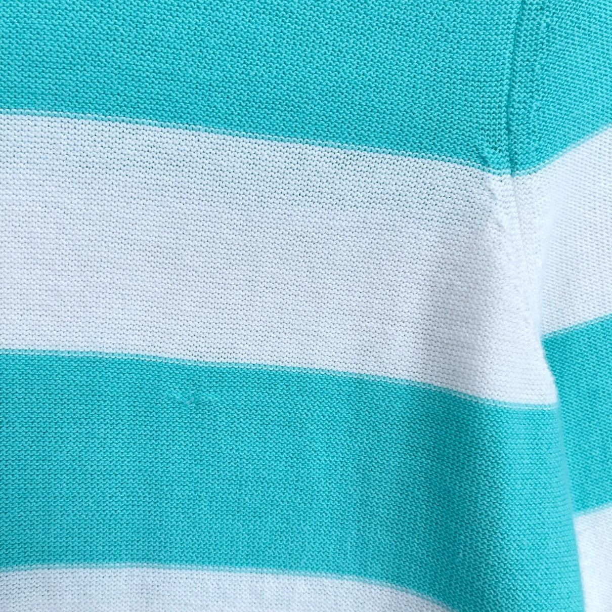 Other Belford Pima Cotton Stripe Knit Top Blue White 3/4 Womens S Size S / US 4 / IT 40 - 3 Thumbnail