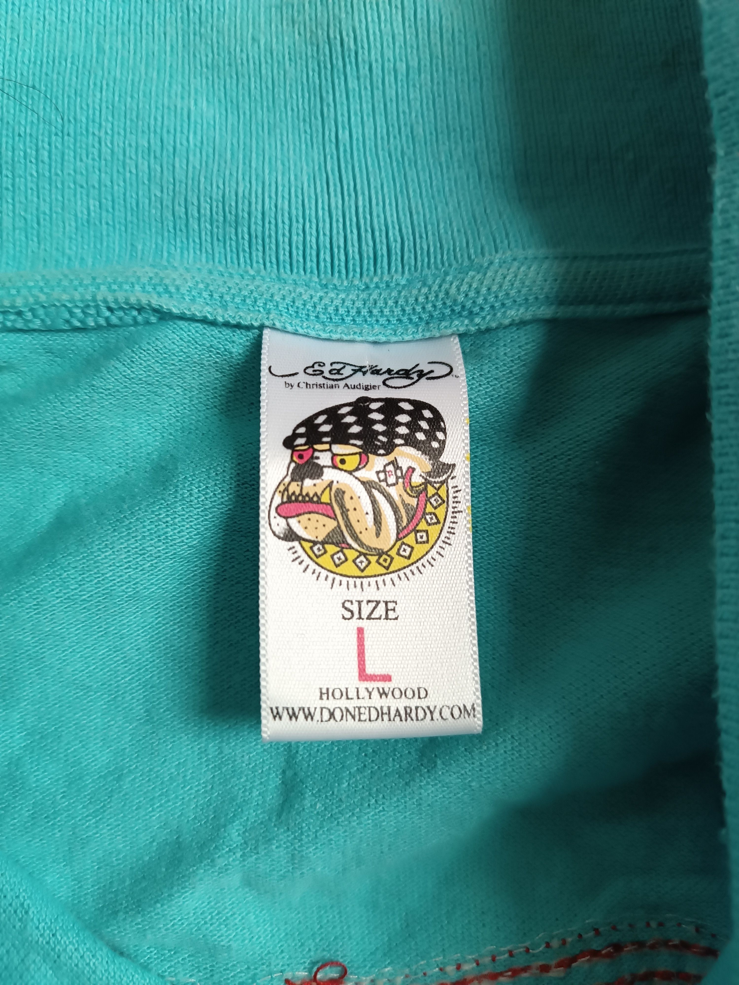 Ed Hardy Vitnage y2k style ed hardy polo tee blue Size US L / EU 52-54 / 3 - 7 Thumbnail