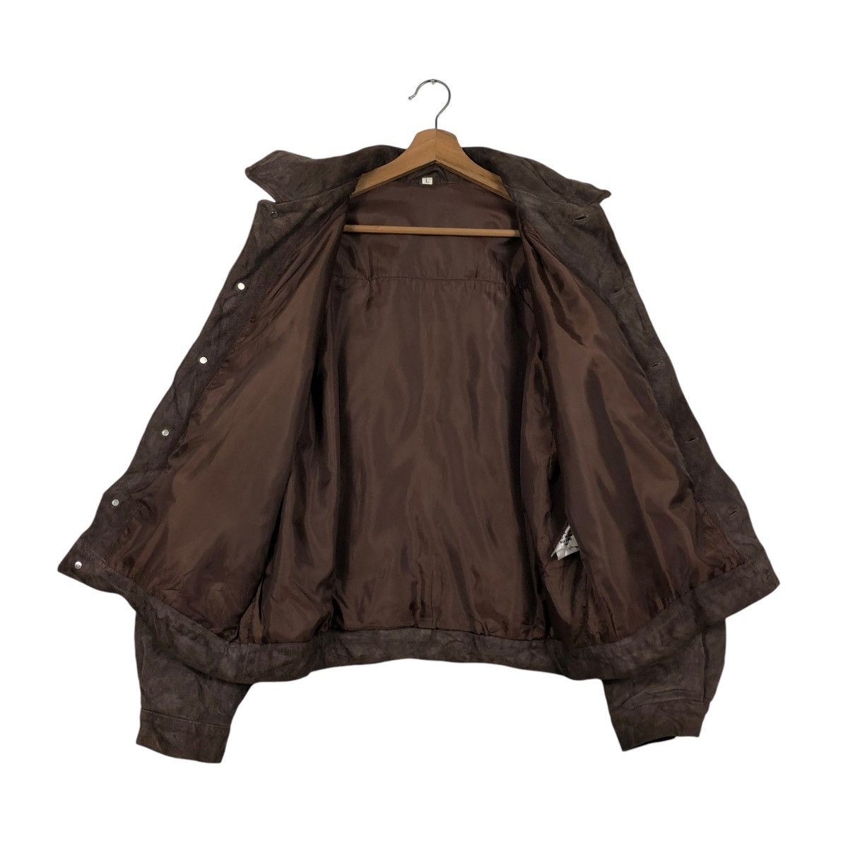 Japanese Brand 🔥VINTAGE GENUINE LEATHER JACKET COW SPLIT ISSEY MIYAKE Size US L / EU 52-54 / 3 - 15 Thumbnail