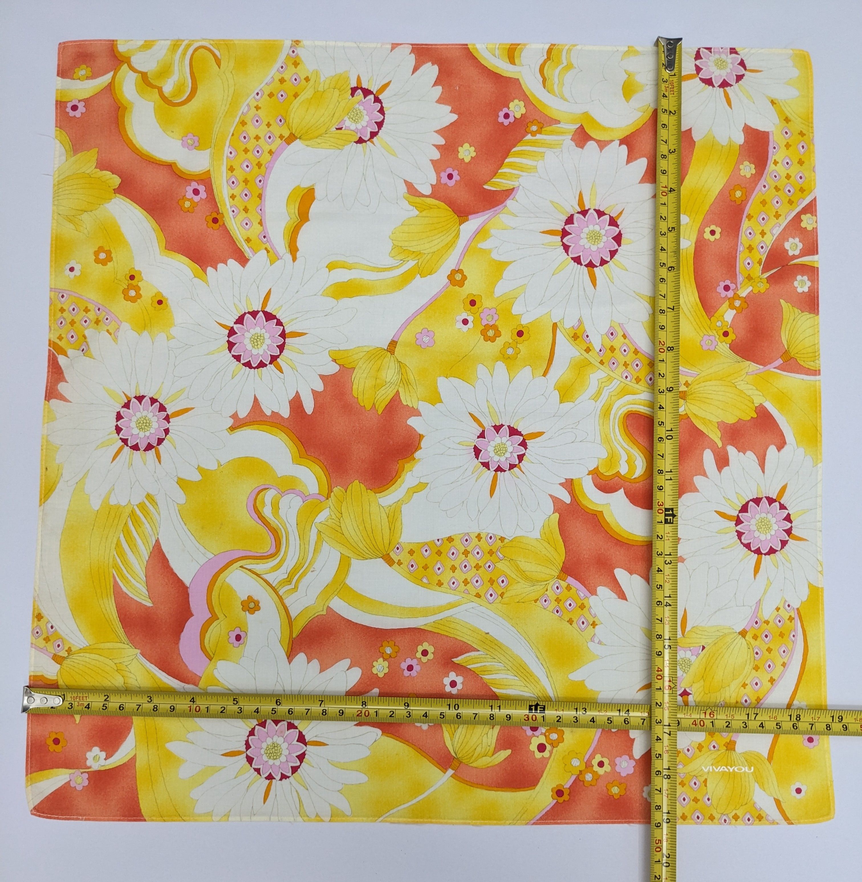 Japanese Brand Vintage Vivayou Japan Designer Floral Mod Psychedelic Size ONE SIZE - 4 Thumbnail