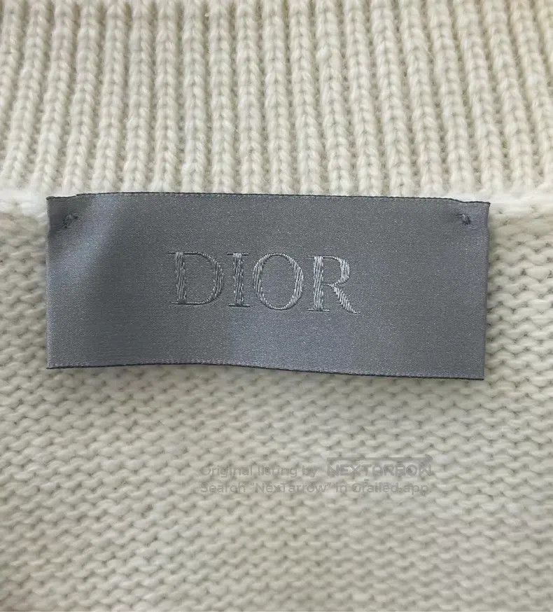 Dior Dior Beige rainbow letter logo woollen knitted vest Size US XL / EU 56 / 4 - 3 Thumbnail