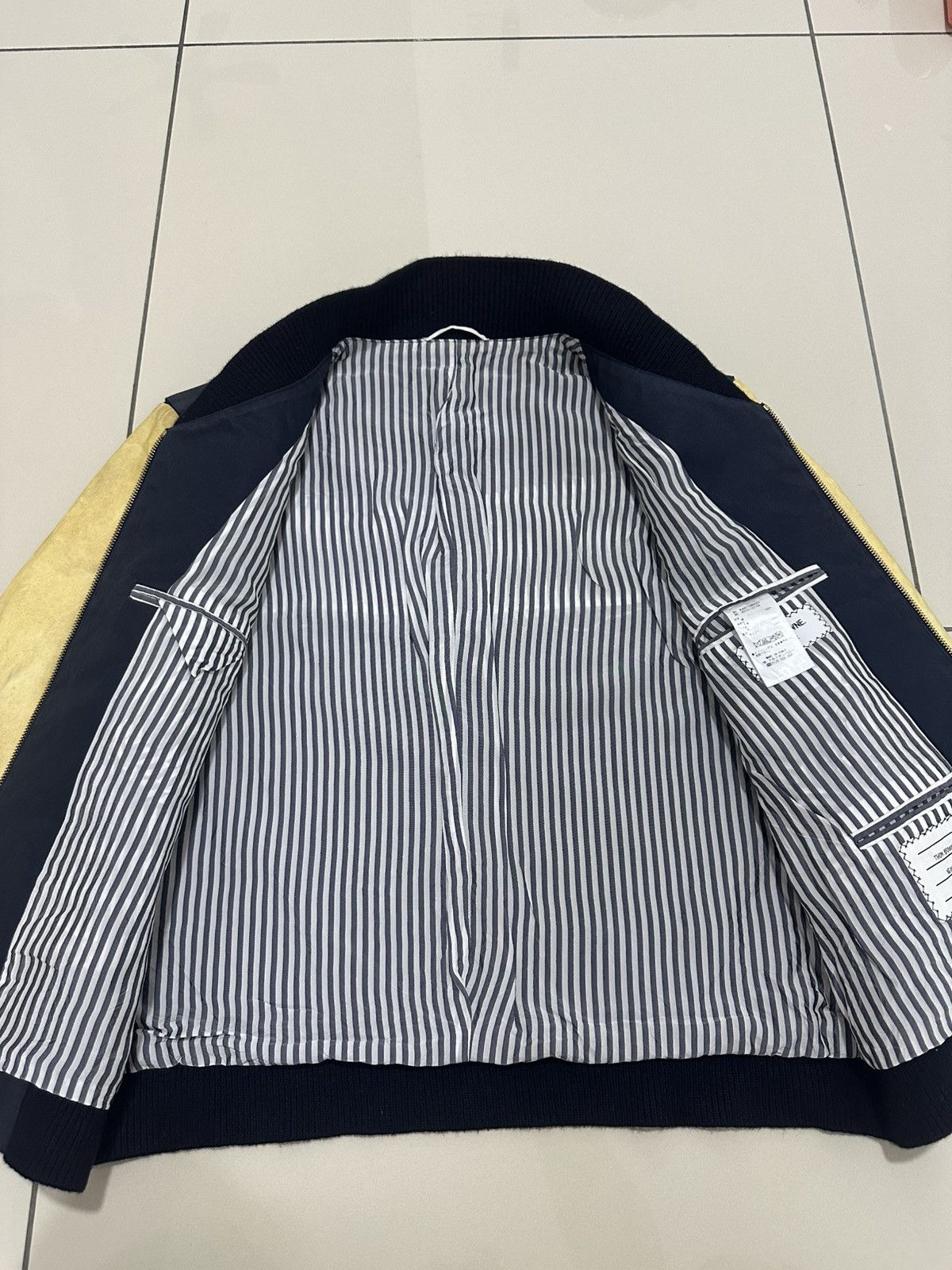 Thom Browne Thom Browne Varsity Jacket Baseball Jacket Leather Sleeve Size US L / EU 52-54 / 3 - 12 Thumbnail