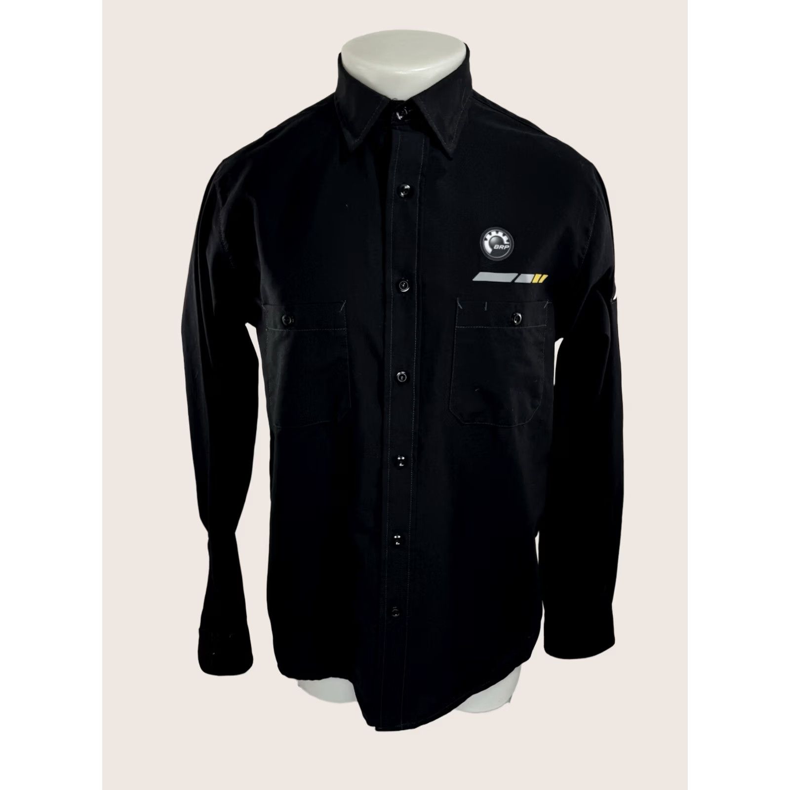 Vintage BRP XPS SKI-DOO LYNX SEA-DOO EVNIRUDE ROTAX CAN AM Md Shirt EXCELLENT Men Long Sleeve Black M Button-Up Size US M / EU 48-50 / 2 - 1 Thumbnail