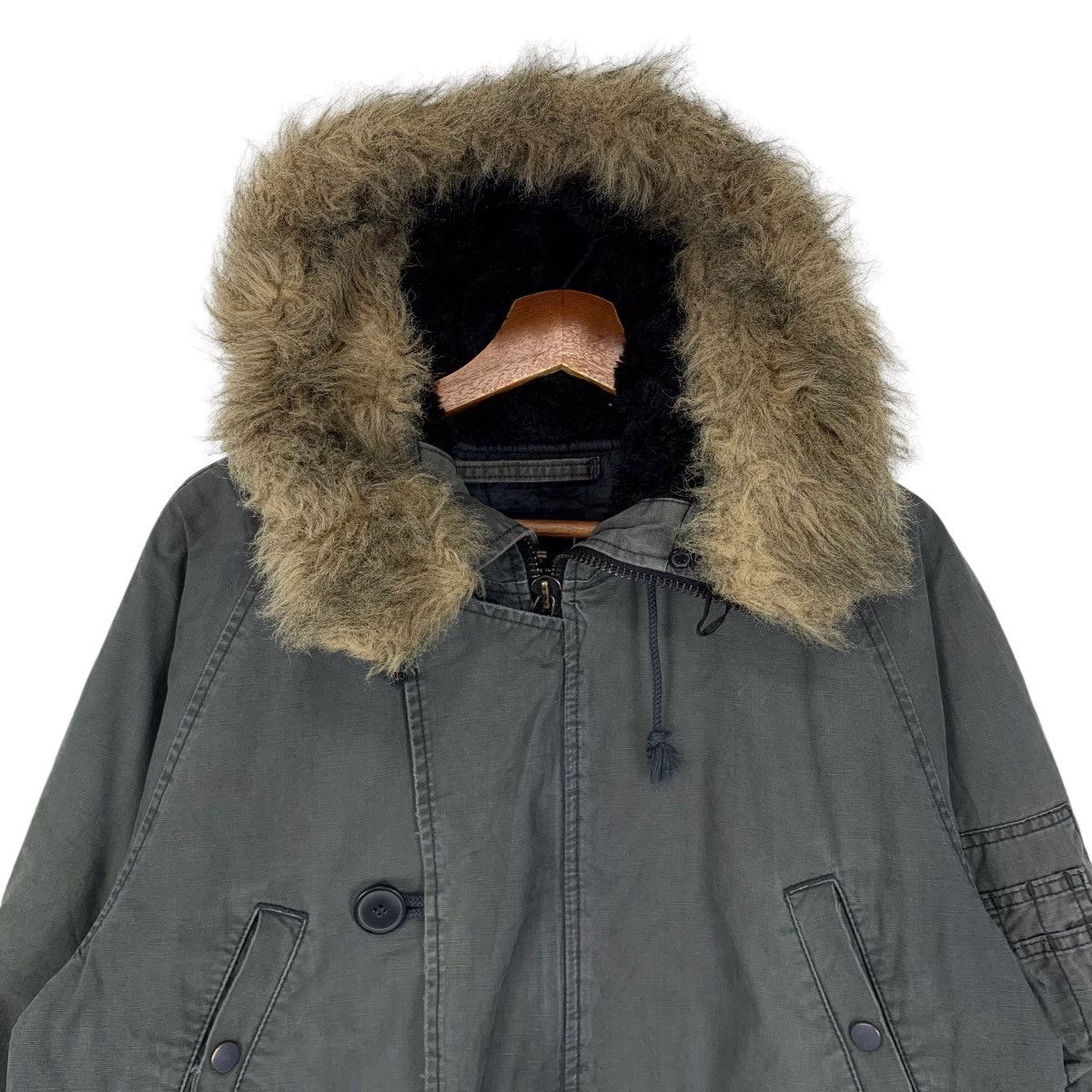 Alpha Industries × Vintage Vintage Alpha Industries Military Parka Jacket Size US L / EU 52-54 / 3 - 2 Thumbnail