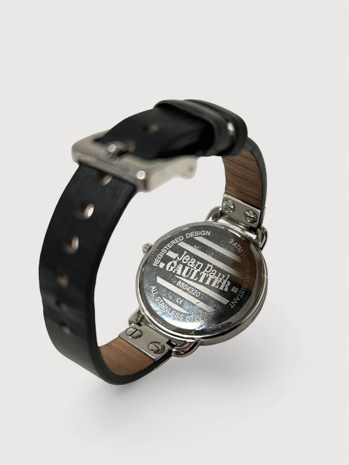 Jean Paul Gaultier “Sector Dial” Leather Strap Watch Size ONE SIZE - 3 Thumbnail