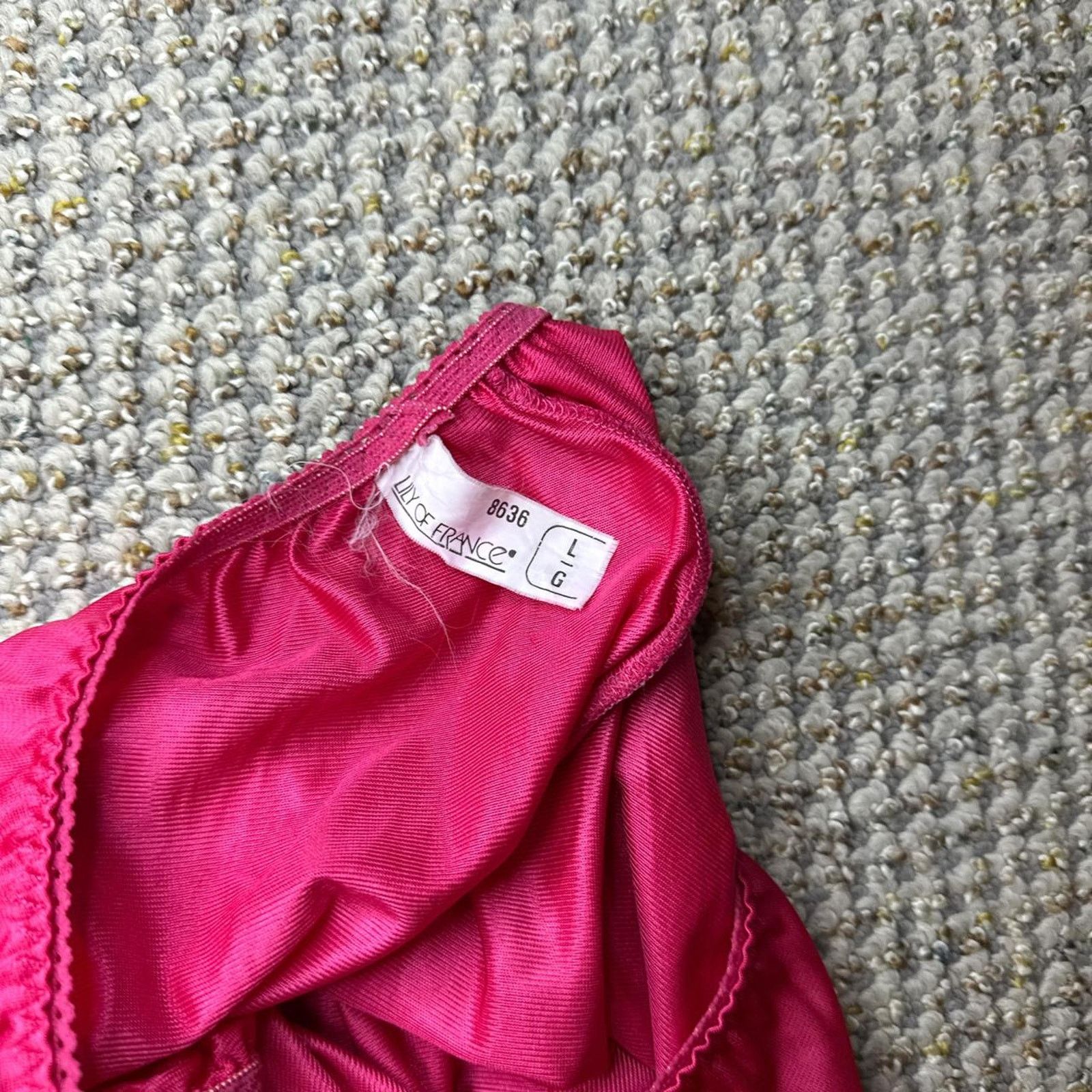 Other Stunning vintage hot pink slip skirt Size 23" - 6 Thumbnail