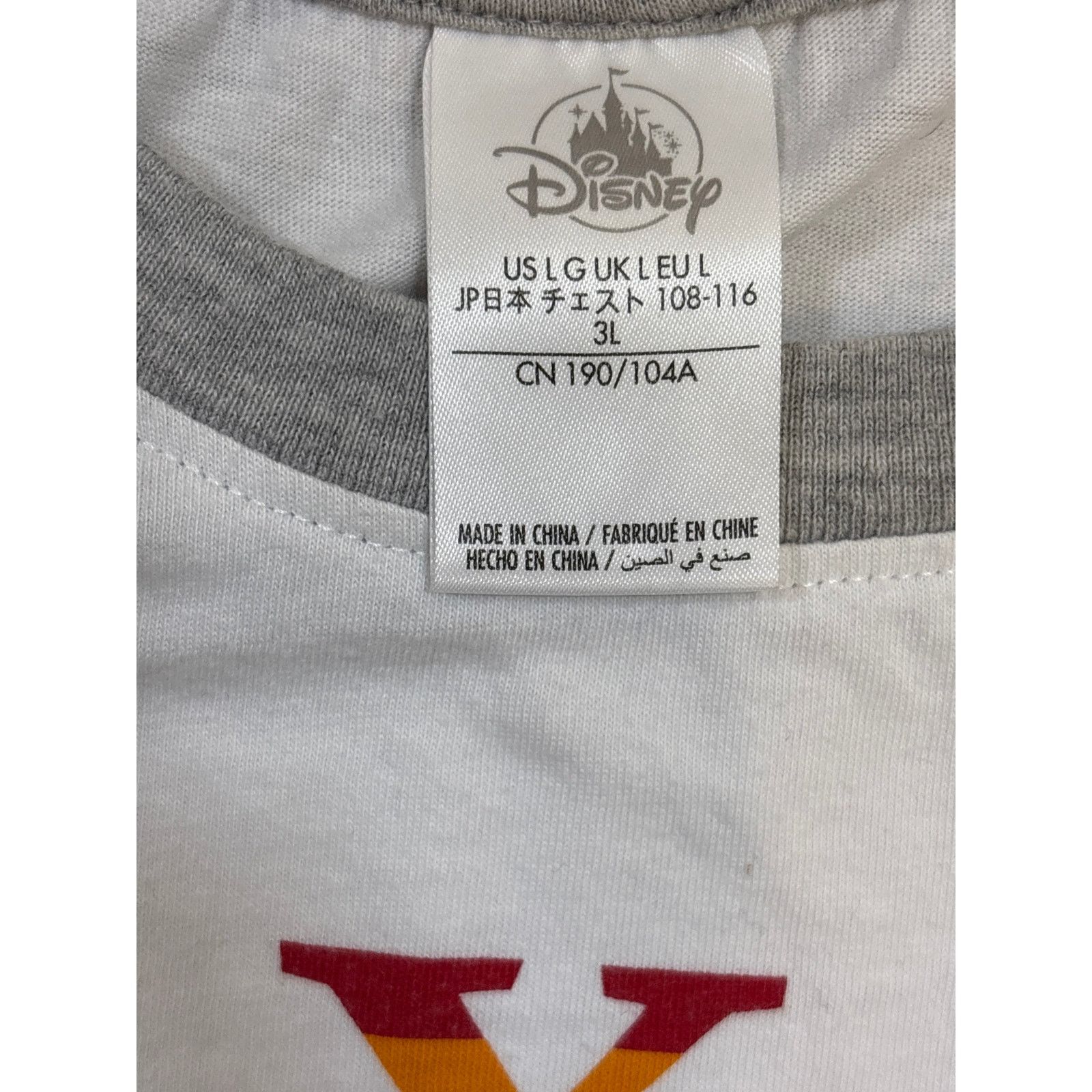 Disney Pixar spell out & lamp ball pride Large casual Disney shirt Size US L / EU 52-54 / 3 - 3 Thumbnail
