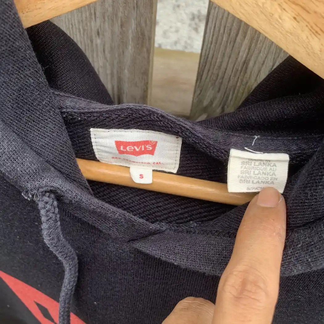 LVC × Levi's × Vintage Y2K Levi’s Box Hoodie Levis Sweater Black Faded Pullover Size US M / EU 48-50 / 2 - 6 Thumbnail