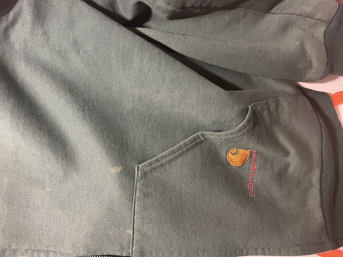 Carhartt × Carhartt Wip × Vintage Vintage Carhartt Zip Up Waffle Lined Hoodie Size US L / EU 52-54 / 3 - 7 Thumbnail