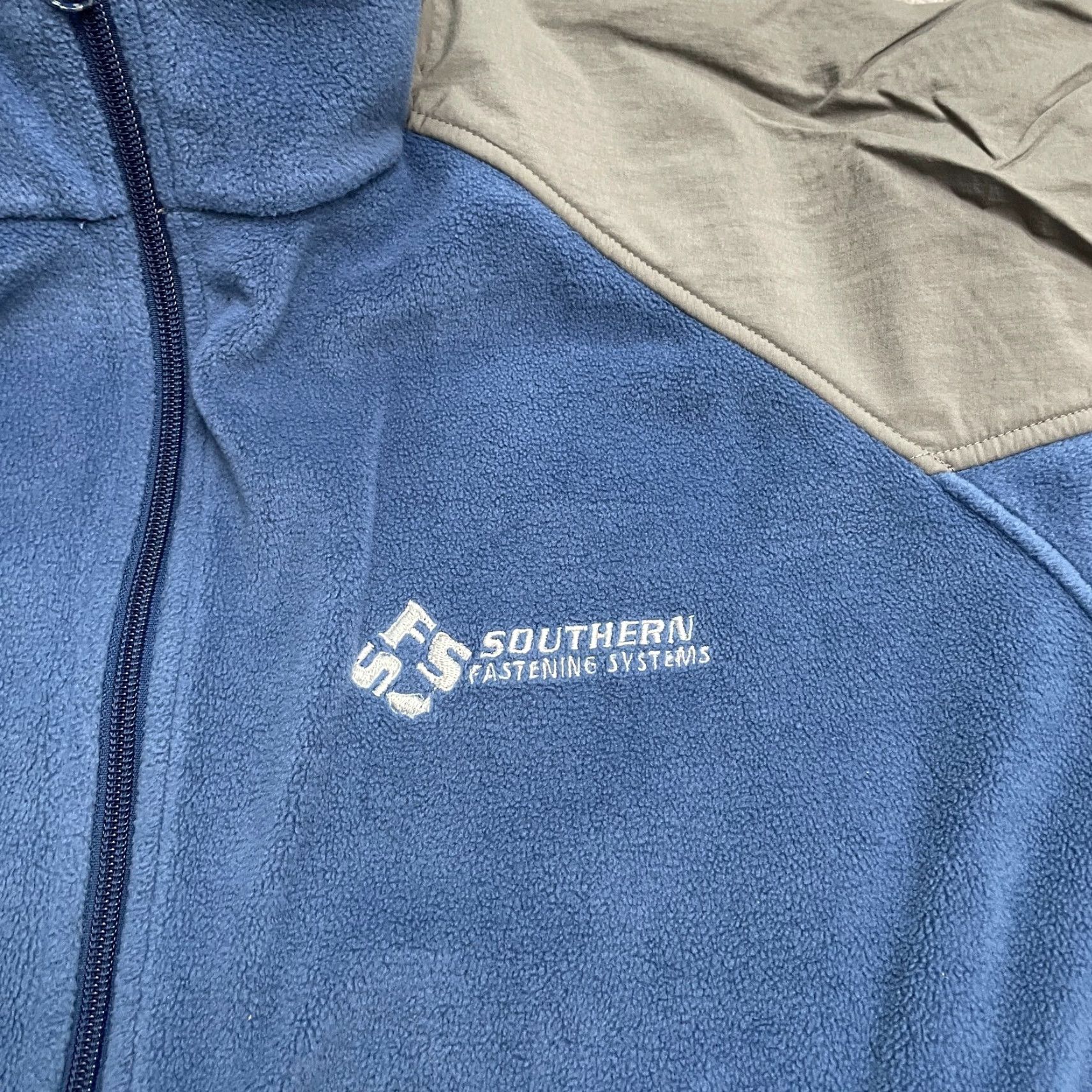 Vintage Columbia Jacket Mens Large Blue Gray Paslode Pine Ridge Fleece Full Zip Outdoor Size US L / EU 52-54 / 3 - 3 Thumbnail