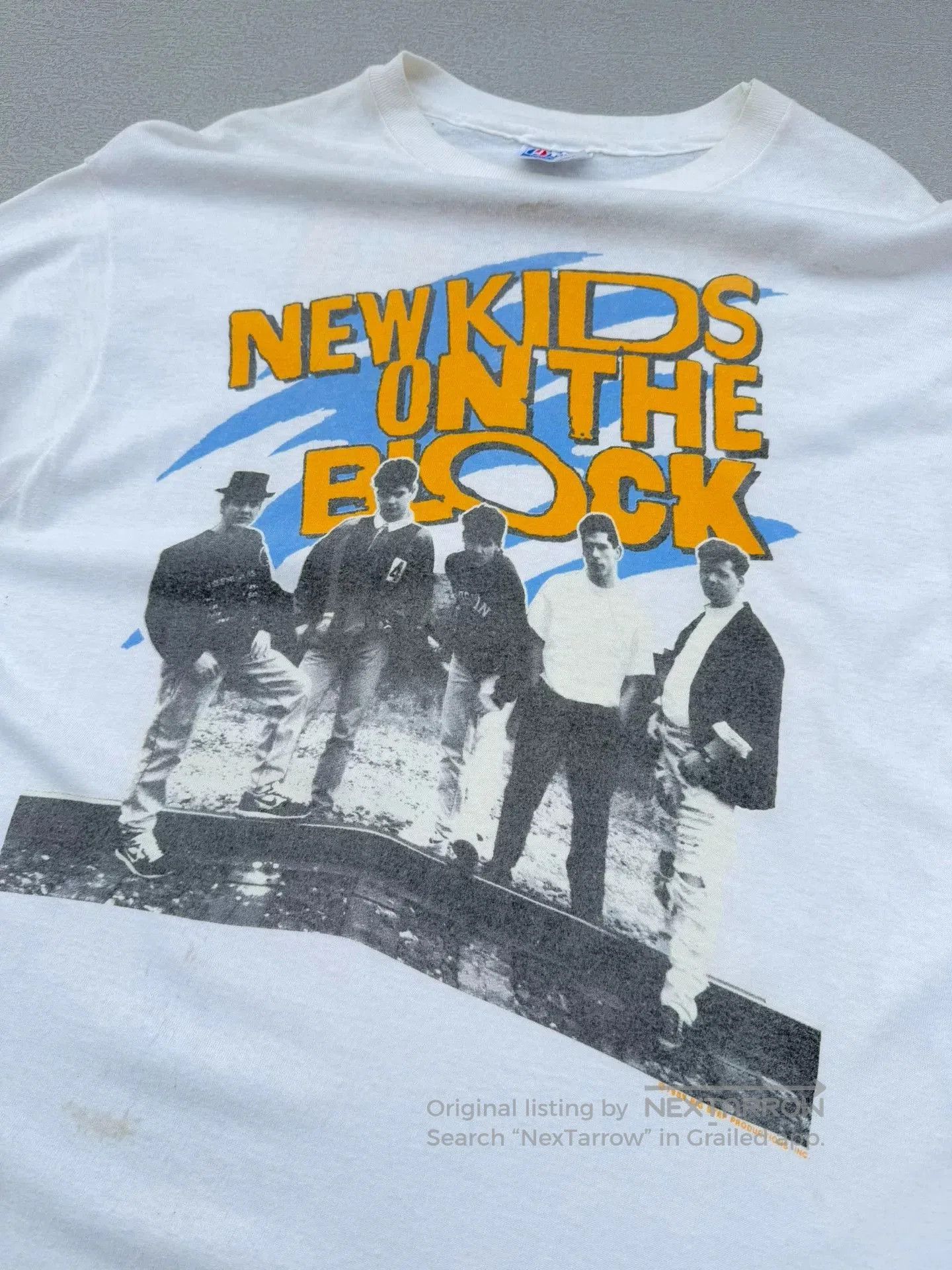 Vintage Vintage 80s New Kids on the Block Band Tee. Size US XL / EU 56 / 4 - 2 Thumbnail