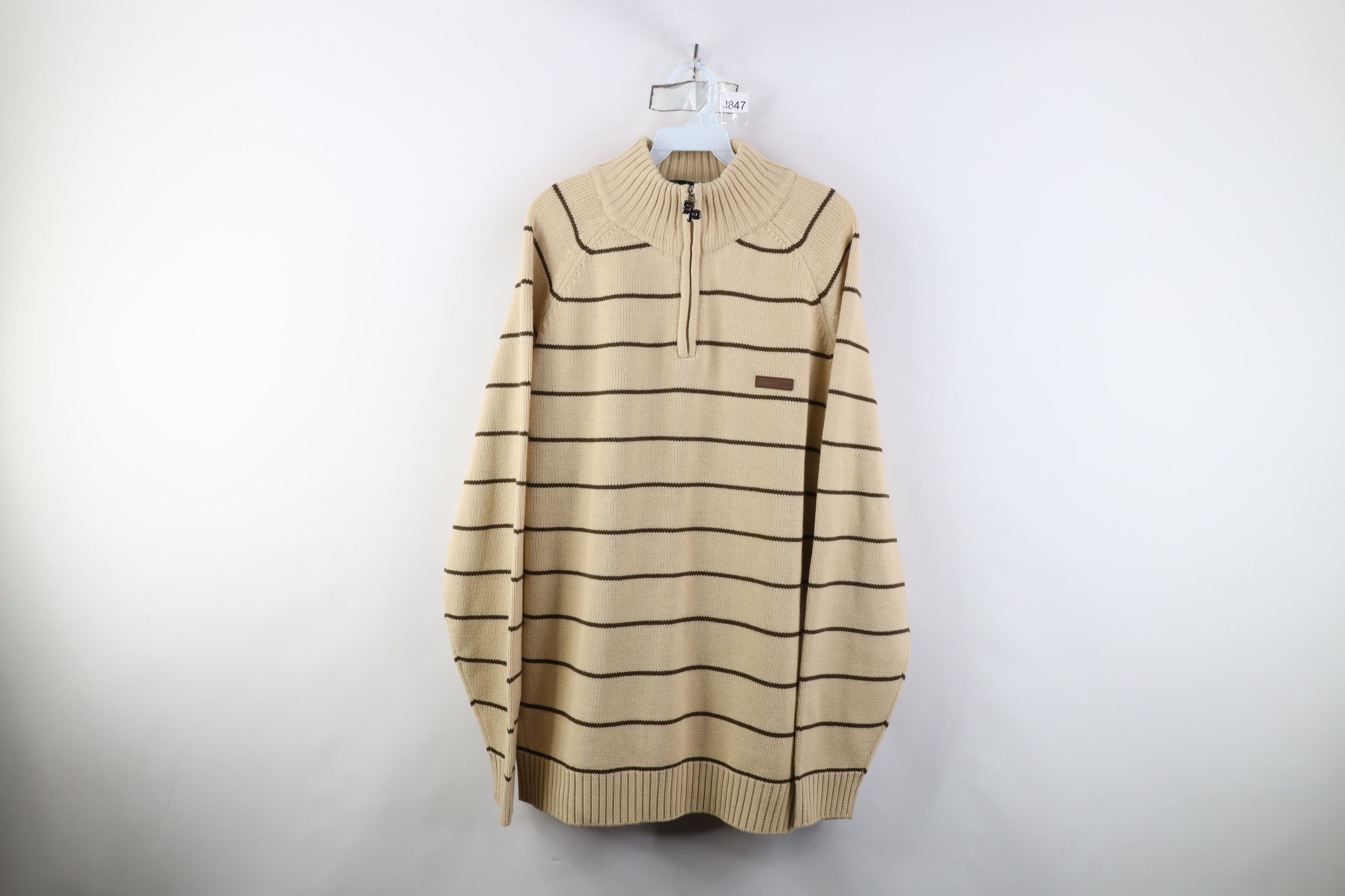 Southpole Vintage 90s Y2K Southpole Striped Half Zip Pullover Sweater Size US XL / EU 56 / 4 - 1 Thumbnail