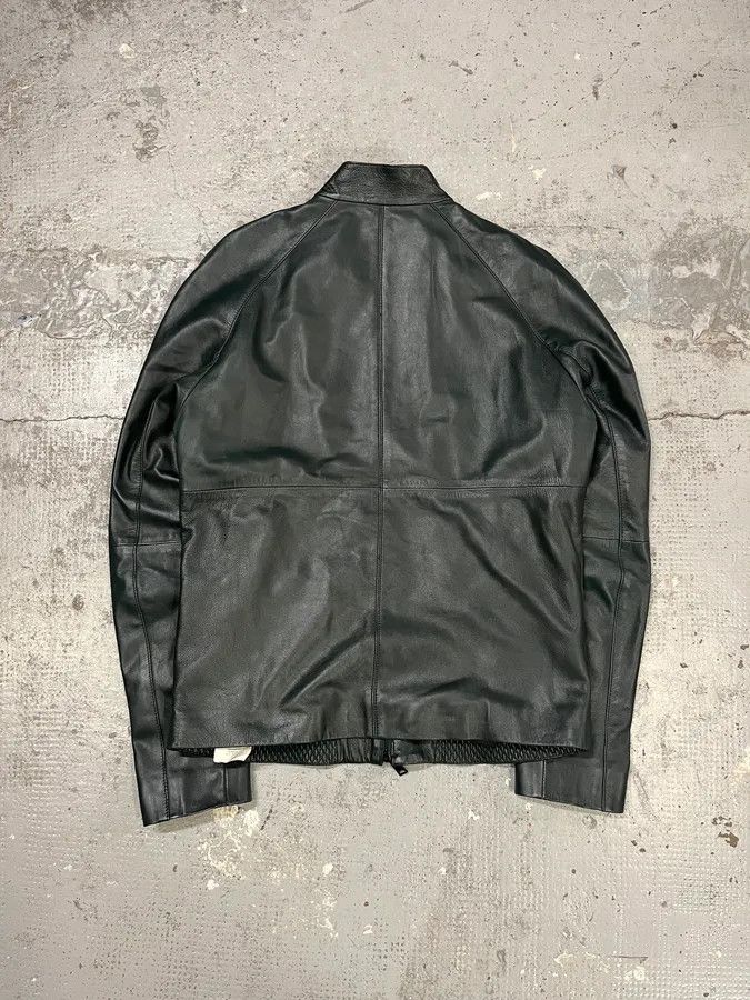 Emporio Armani AW2018 Emporio Armani Grained Hybrid Leather Jacket Size US S / EU 44-46 / 1 - 7 Thumbnail