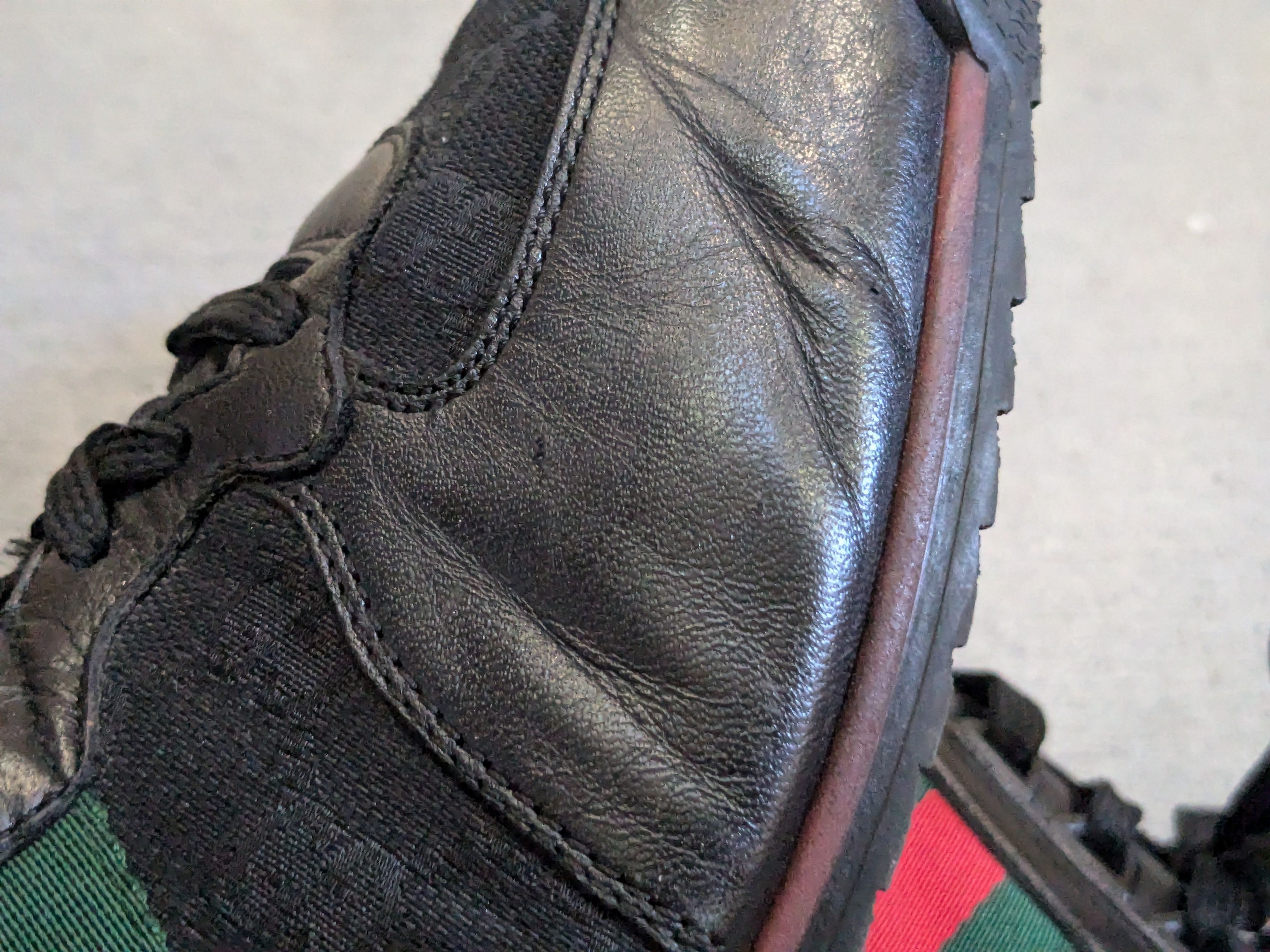 Gucci Gucci Guccissima Sneakers 9.5 Black Monogram Leather Size US 9.5 / EU 42-43 - 11 Thumbnail