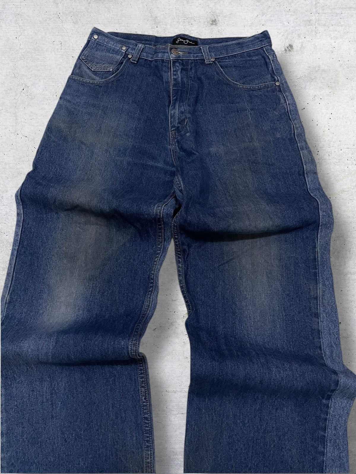 Sean John VINTAGE SEAN JOHN OG 90S DESIGNER STREETWEAR BAGGY Y2K DENIM Size US 31 - 4 Thumbnail