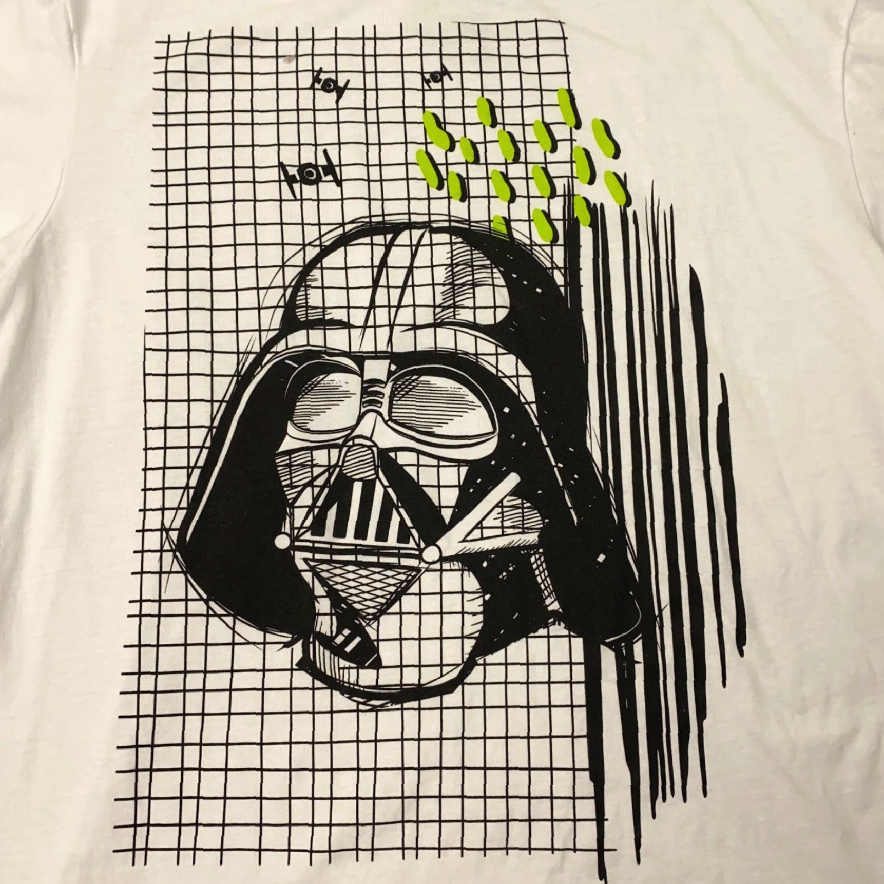 Star Wars Star Wars Darth Vader Shirt Mens Large White Knit Cotton Polyester Crew Neck T-Shirt Pockets All Seasons 4-Season Star Wars Mens L Size US L / EU 52-54 / 3 - 2 Thumbnail