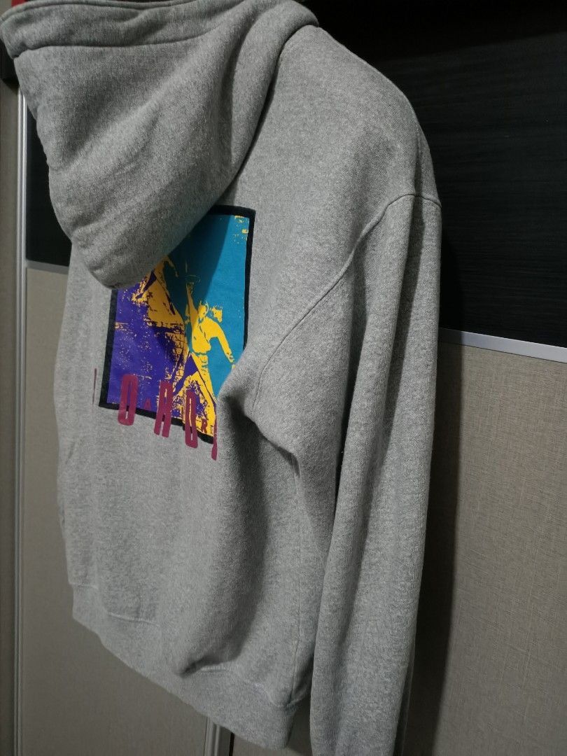 Jordan Brand × Nike × Vintage Vintage 90s nike x air jordan hoodie grey Size US M / EU 48-50 / 2 - 5 Thumbnail