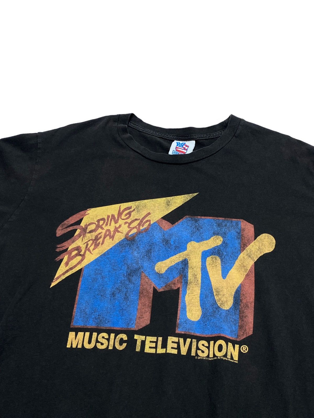 Mtv 2008 Vintage MTV Big Logo MTV Deep Brown T Shirt Size US L / EU 52-54 / 3 - 2 Thumbnail