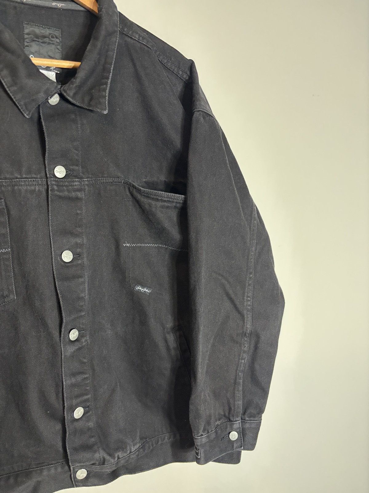 Sean John Vtg Sean John Black Denim Jacket Jeans Set Hip Hop Y2K XXL Size US XXL / EU 58 / 5 - 2 Thumbnail