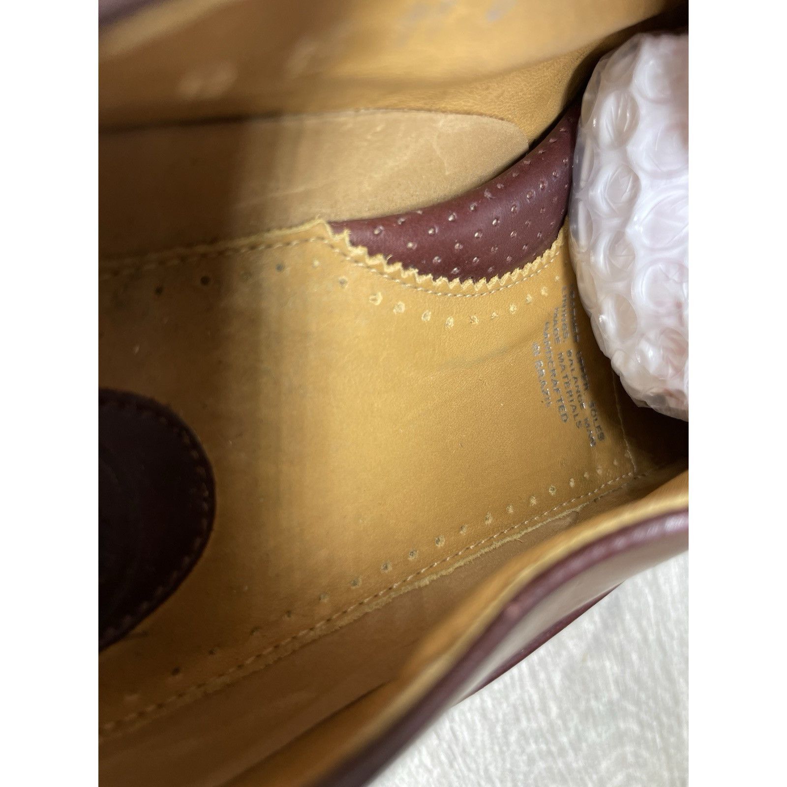 HARAGO Paragon Brown Leather Cap Toe Handmade Oxfords Lace Up Shoes Size US 11 / EU 44 - 12 Thumbnail