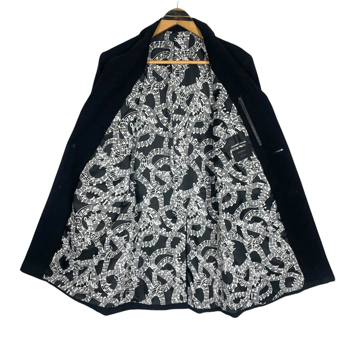 Number (N)ine Number (N)ine x Studios Musical Note Chester Coat Size US S / EU 44-46 / 1 - 8 Thumbnail