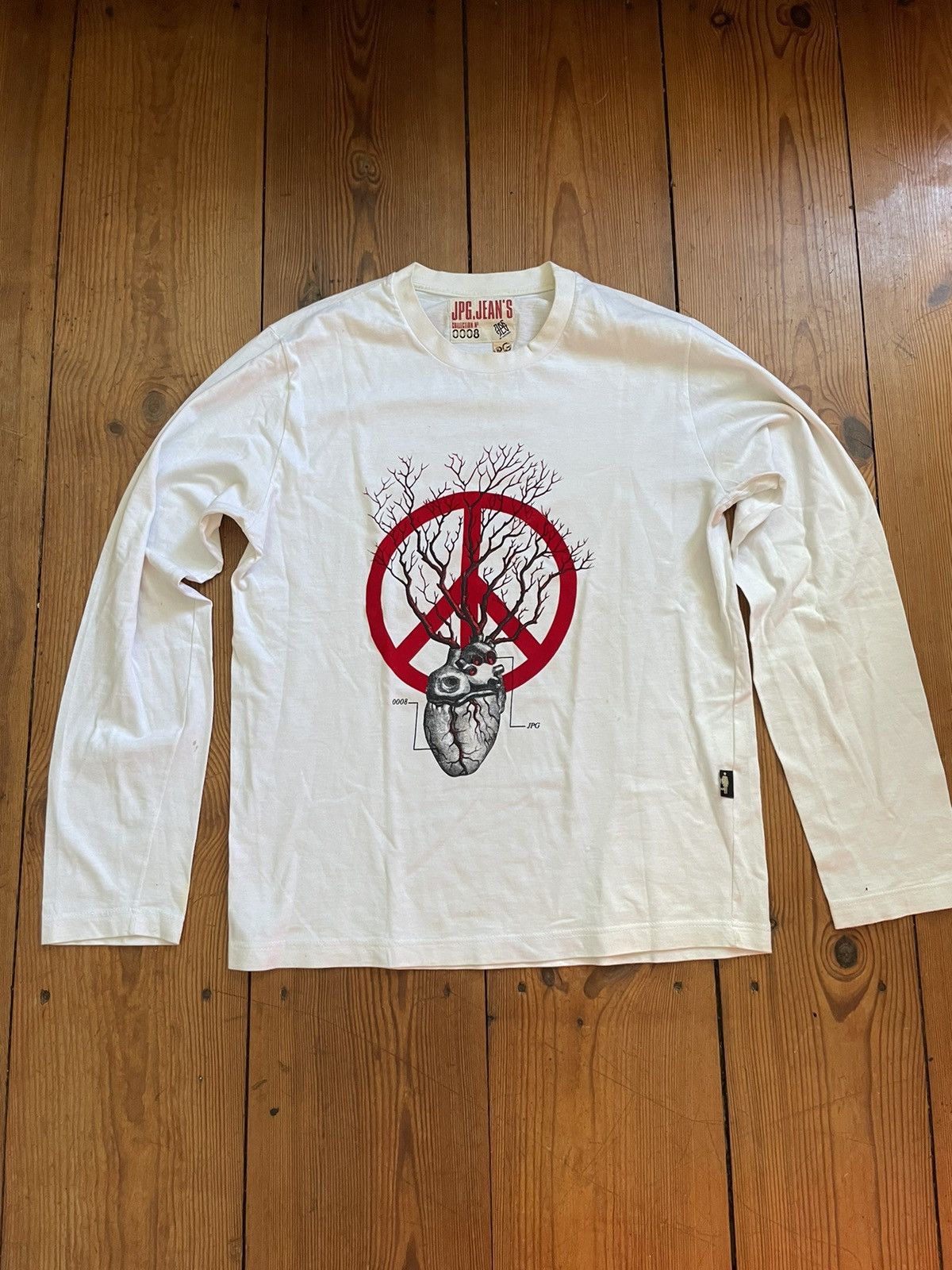 Jean Paul Gaultier Jean Paul Gaultier Heart Peace T-shirt Top longsleeve Size US M / EU 48-50 / 2 - 2 Thumbnail