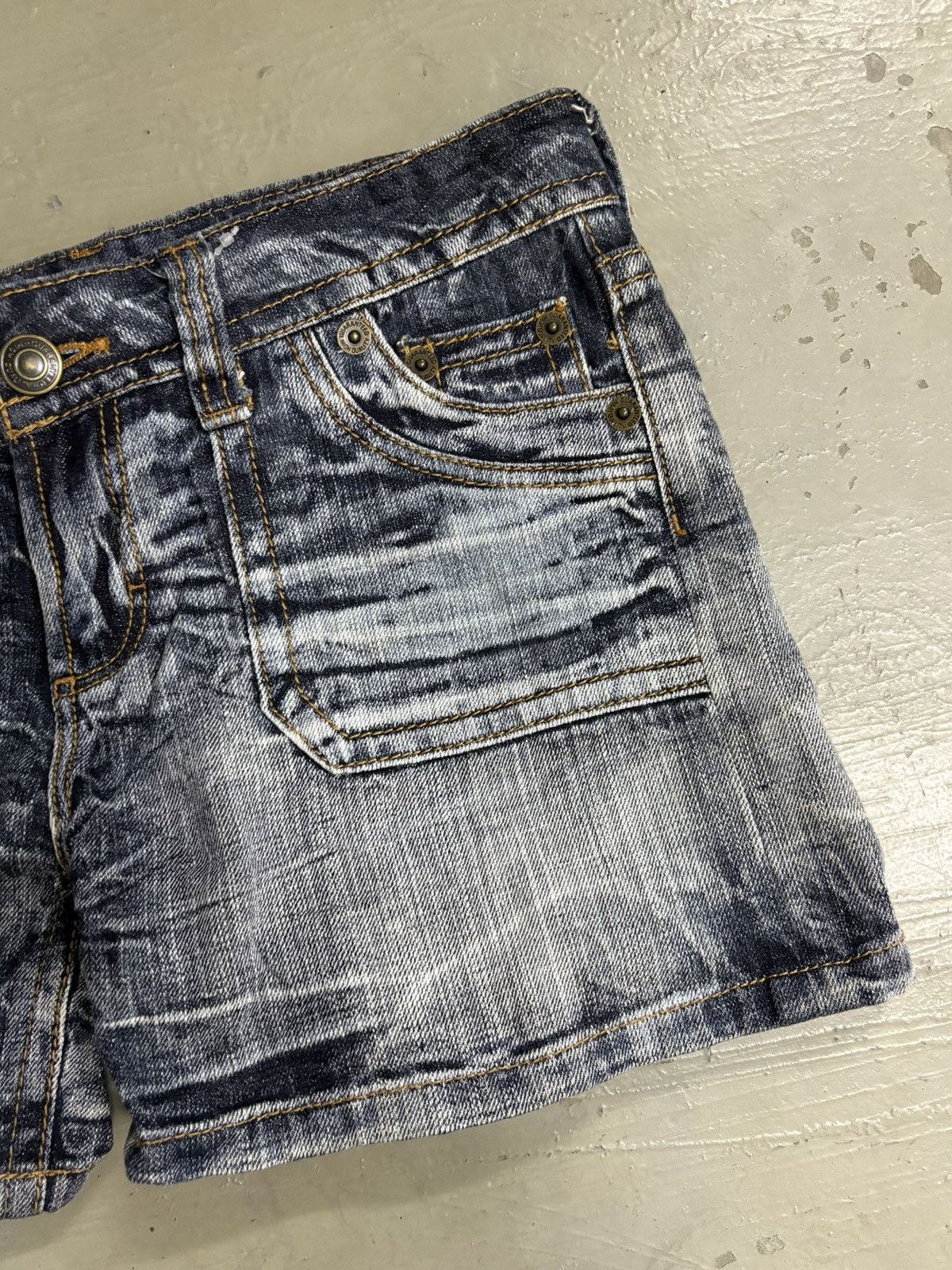 If Six Was Nine RNA H Naoto Acid Wash Japanese brand Denim shorts Size 30" / US 8 / IT 44 - 5 Thumbnail