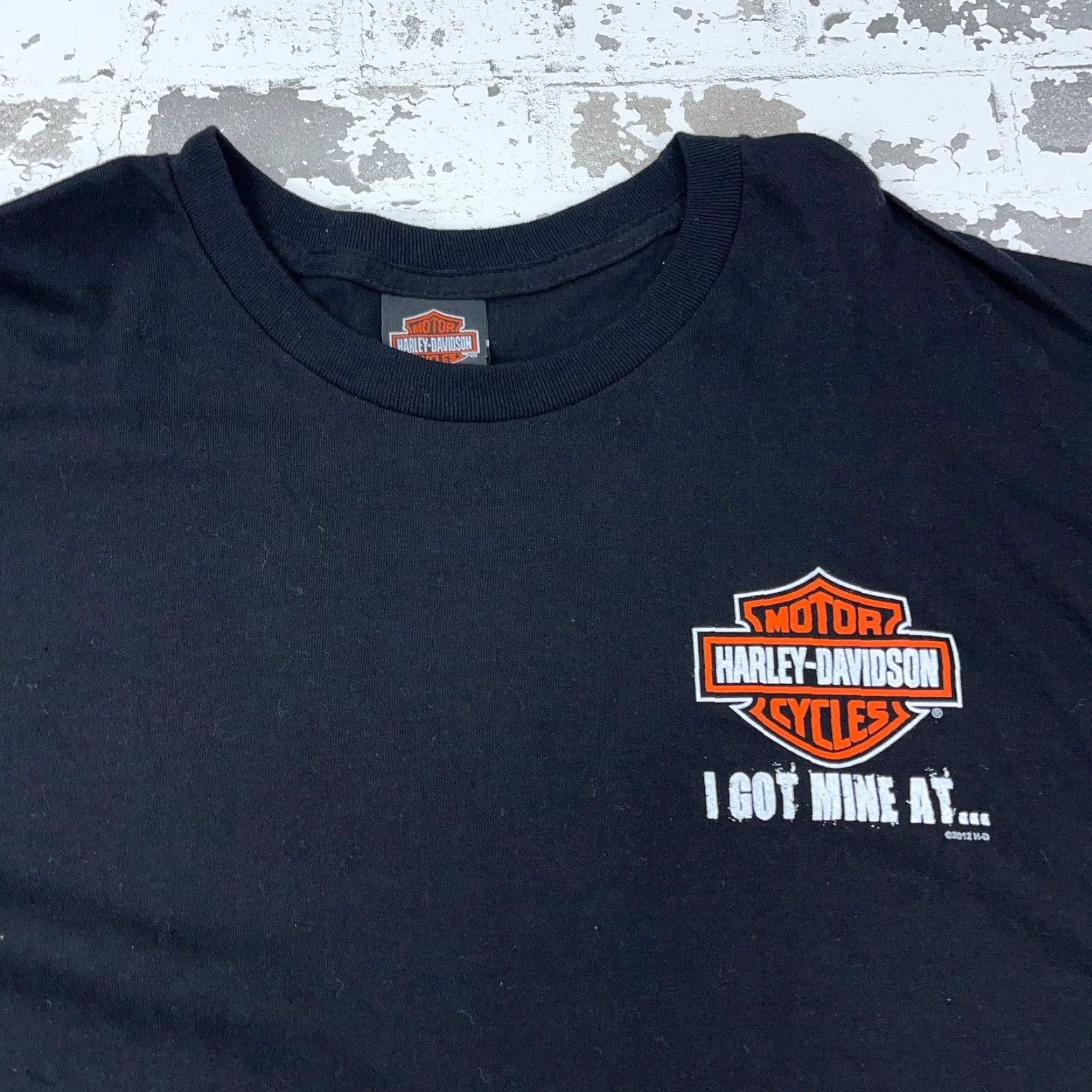 Harley Davidson Harley-Davidson Shirt Men XL Black Tee Graphic Print 80s Retro Biker Motorcycle USA Logo Mens Size US XL / EU 56 / 4 - 5 Thumbnail