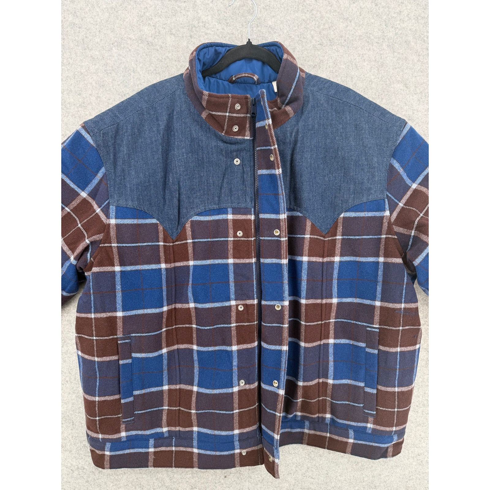 Levi's NWT Levi's Webster Western Crandle Plaid Allspice Puffer Size US XXL / EU 58 / 5 - 3 Thumbnail