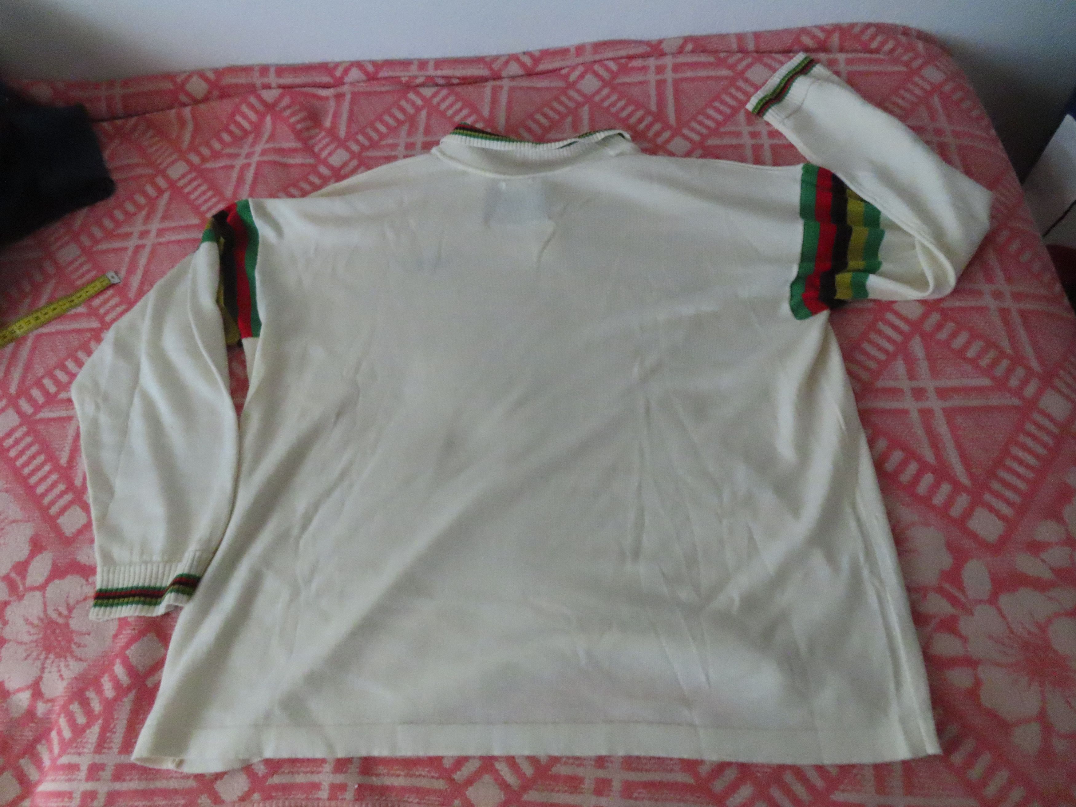 Bode × Designer BODE Cycling Stripe Logo Knitted Long Sleeve Polo Size US XXL / EU 58 / 5 - 5 Thumbnail