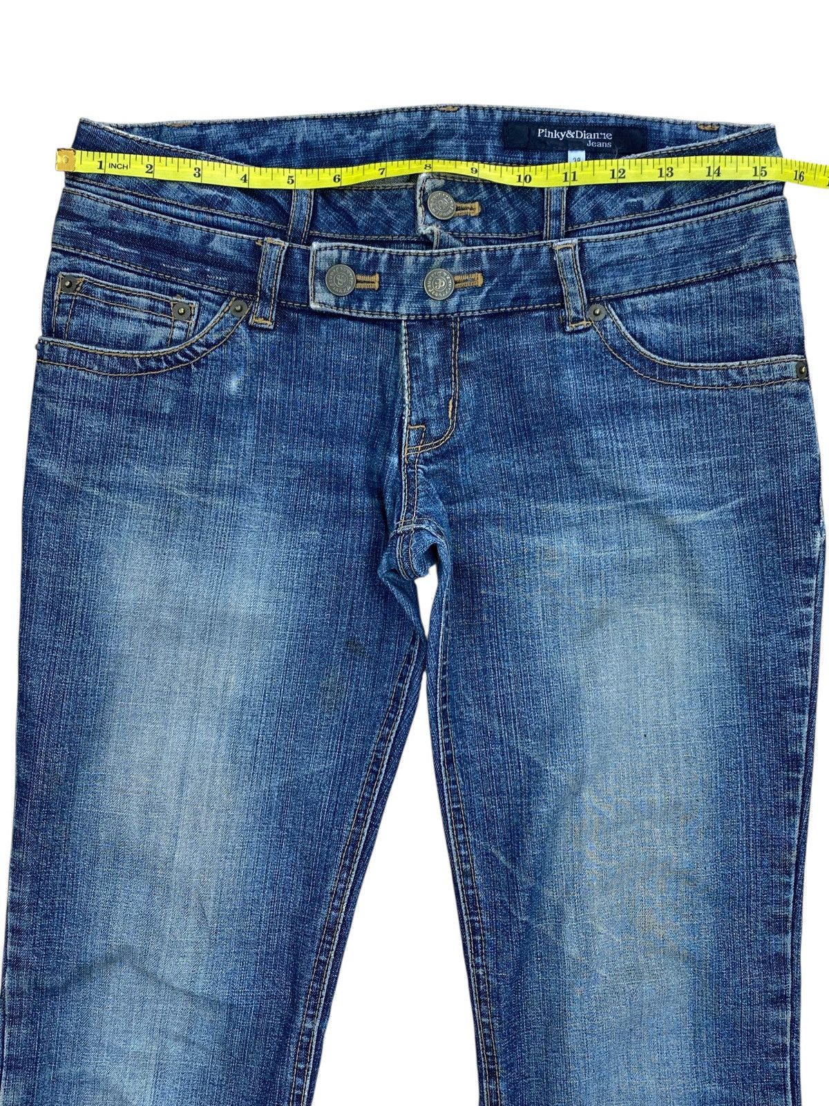 Other Japanese Brand Double Waist Style Faded Jeans Size US 32 / EU 48 - 9 Thumbnail